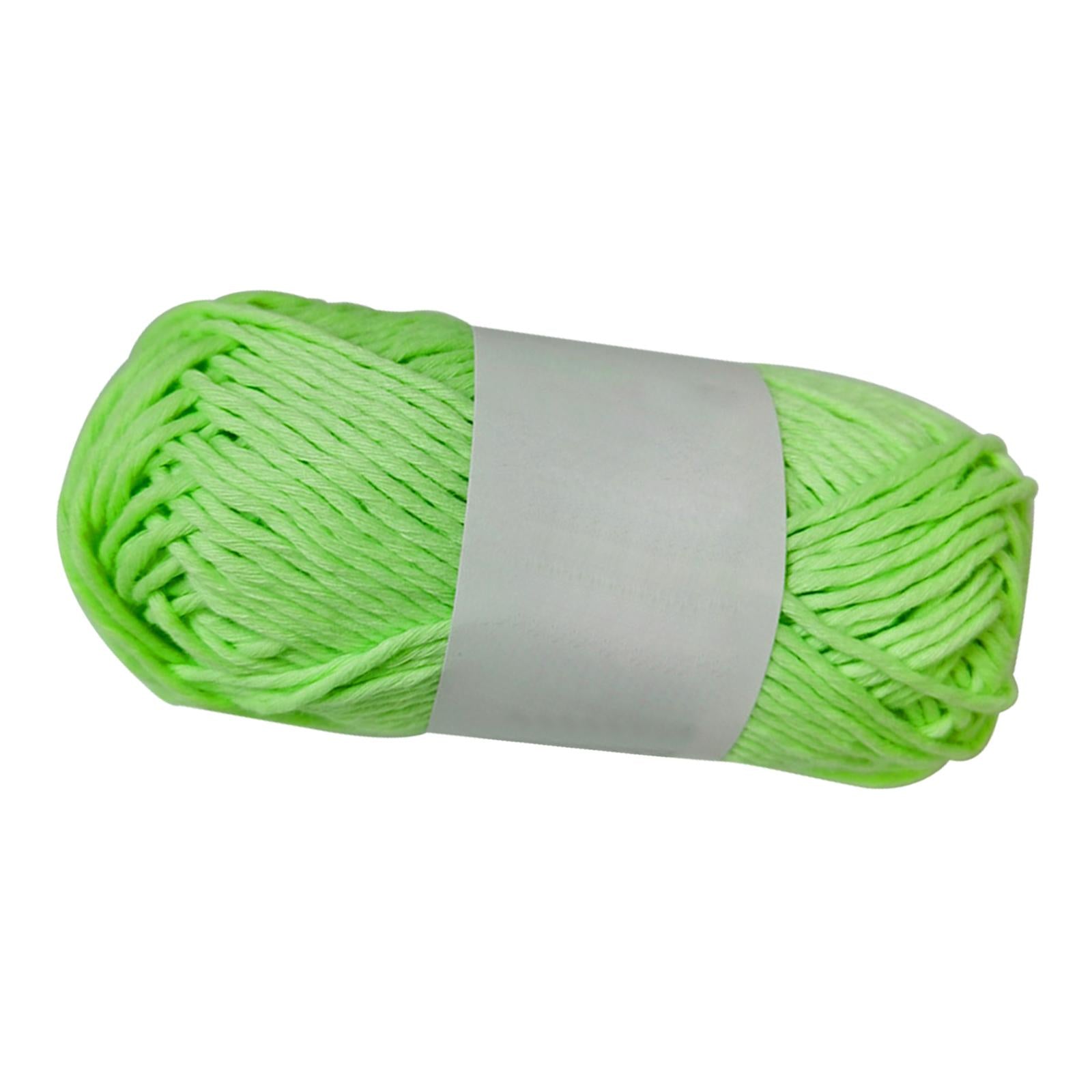 Creative Luminous Yarn DIY Weave 70Meters 2mm for Knitting Crochet Carpet Green