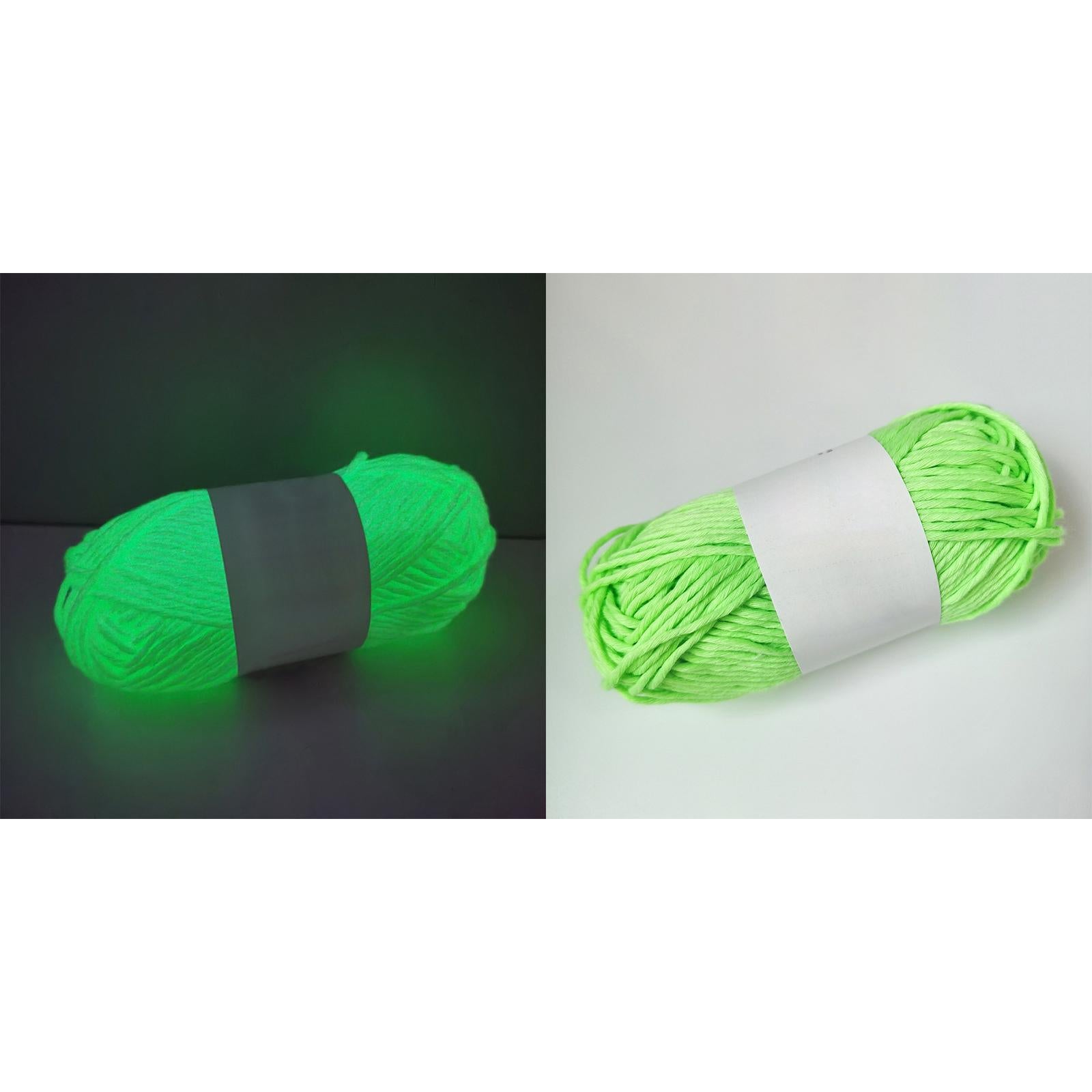 Creative Luminous Yarn DIY Weave 70Meters 2mm for Knitting Crochet Carpet Green