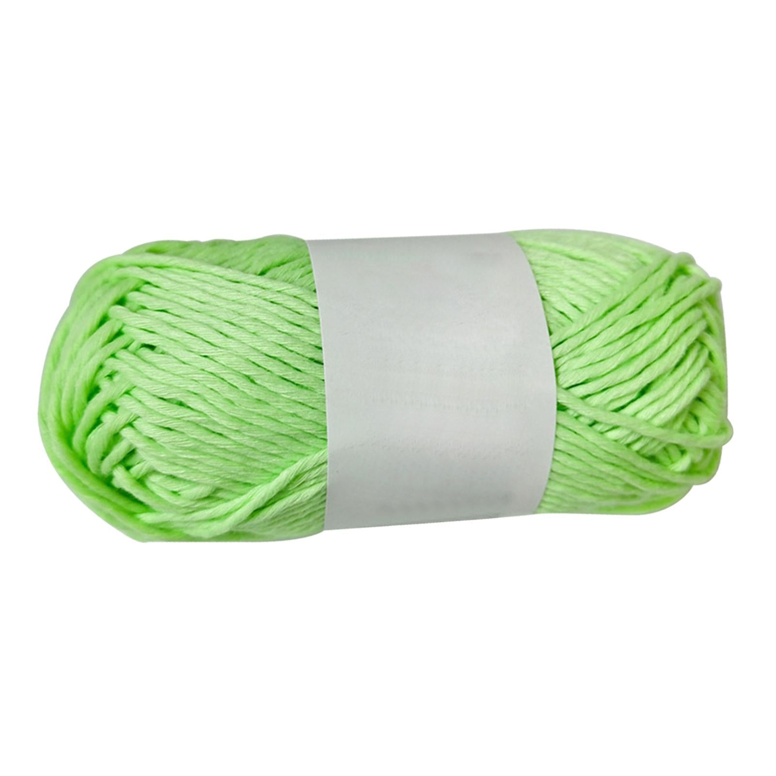 Creative Luminous Yarn DIY Weave 70Meters 2mm for Knitting Crochet Carpet Greenish