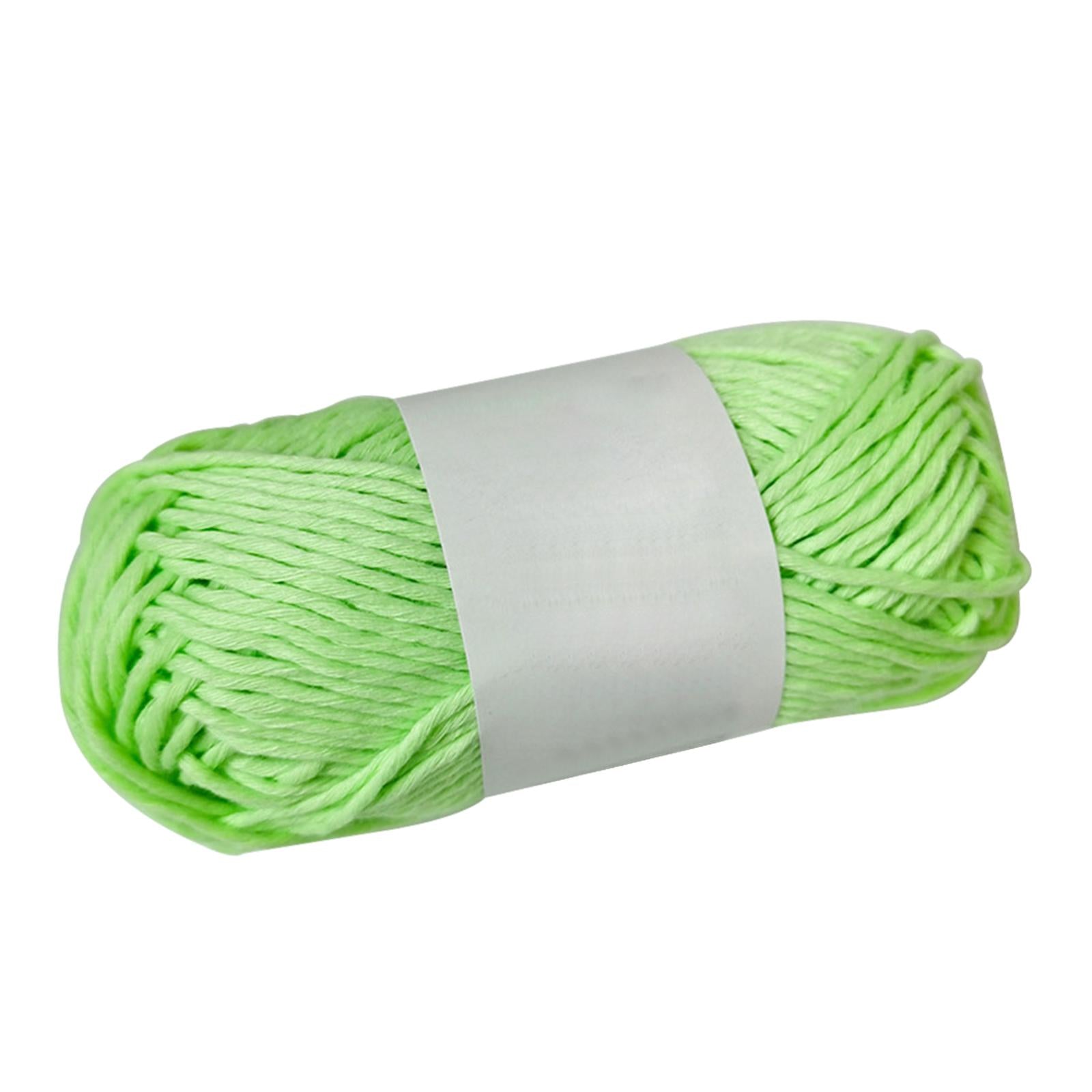 Creative Luminous Yarn DIY Weave 70Meters 2mm for Knitting Crochet Carpet Greenish