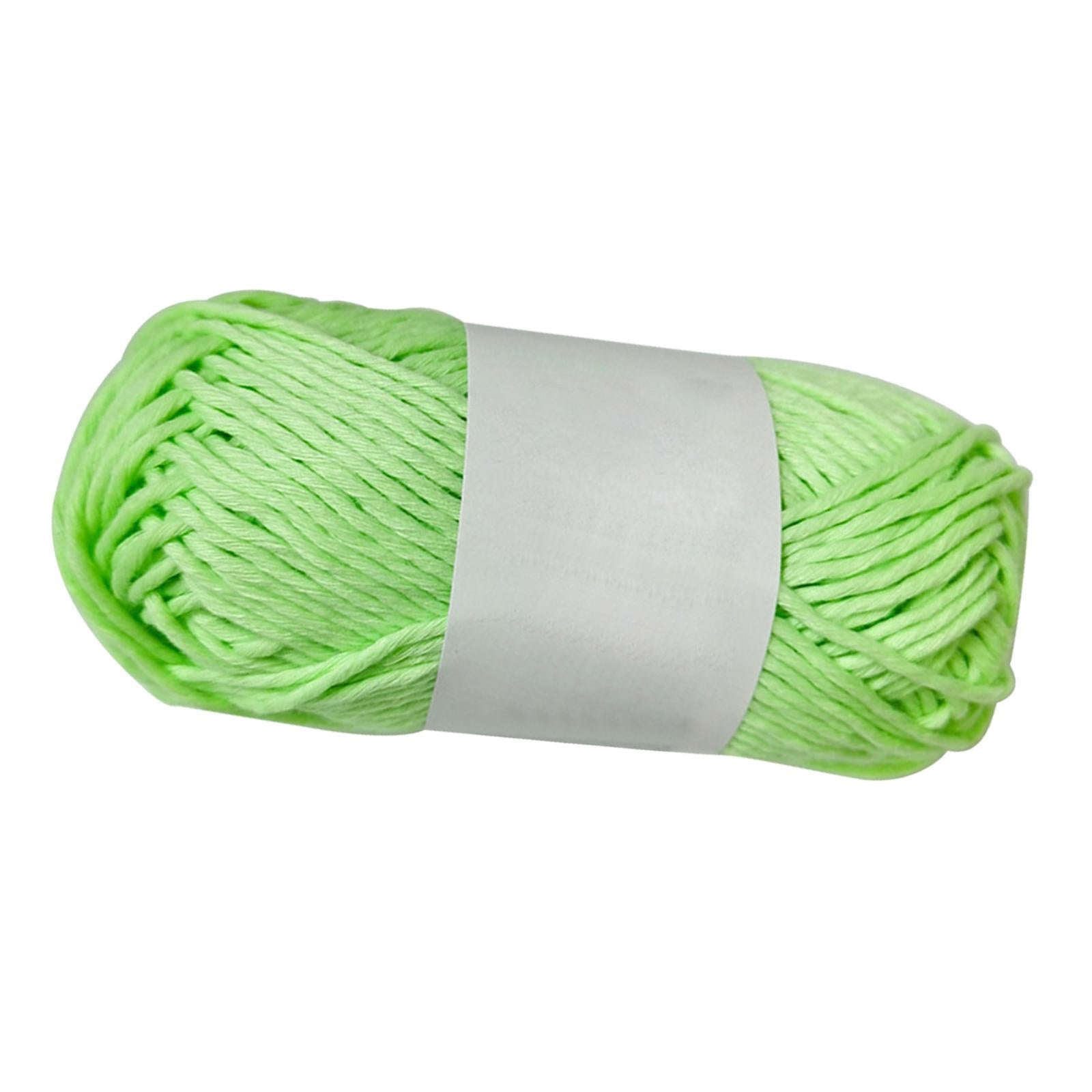 Creative Luminous Yarn DIY Weave 70Meters 2mm for Knitting Crochet Carpet Greenish