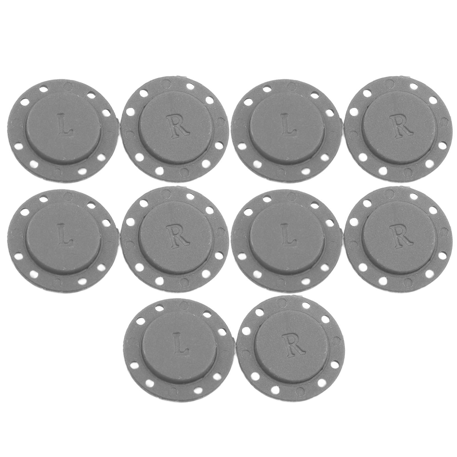 5 Pairs Invisible Buttons Jacket Cardigan Concealed Buckle Snap Buttons 22mm Gray
