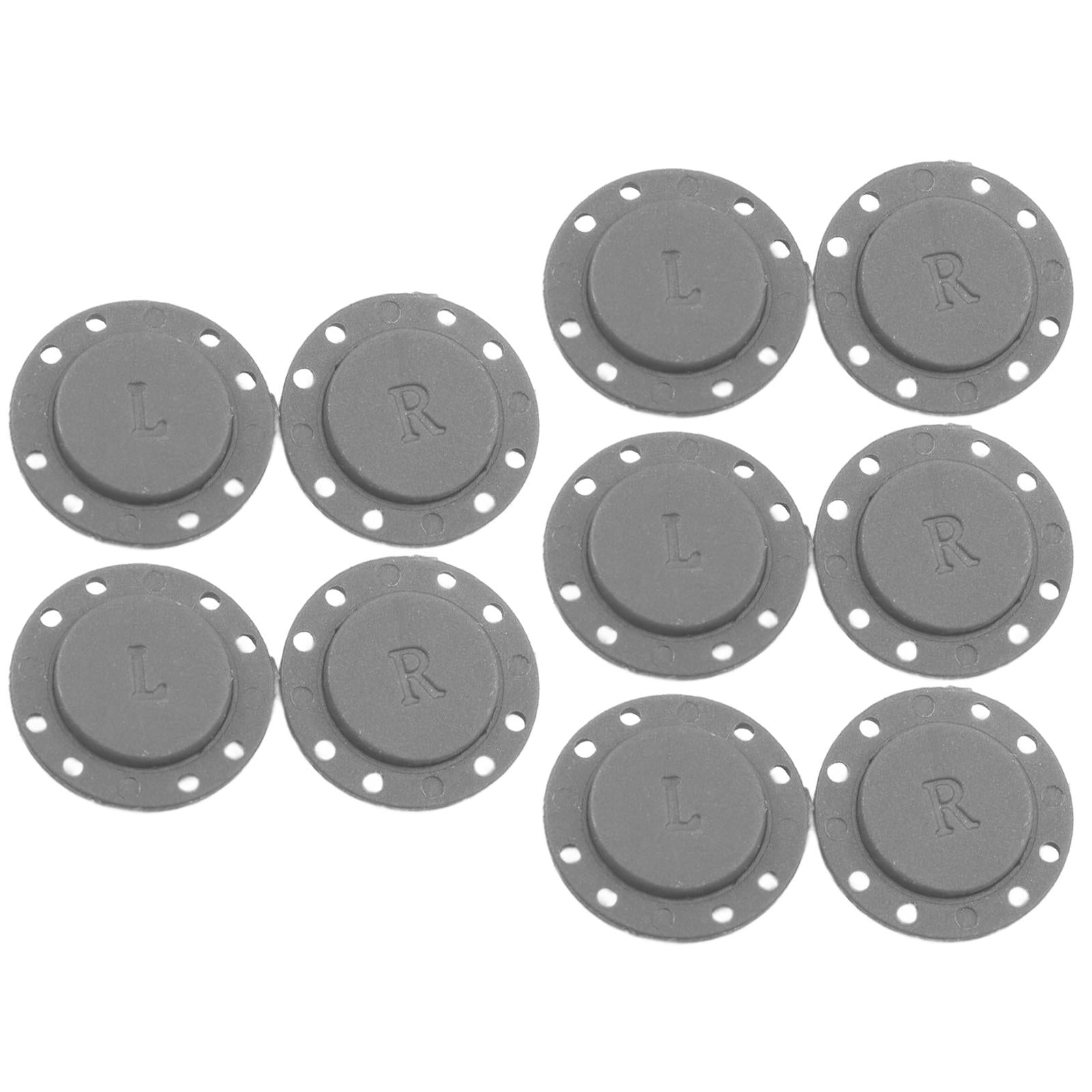 5 Pairs Invisible Buttons Jacket Cardigan Concealed Buckle Snap Buttons 22mm Gray