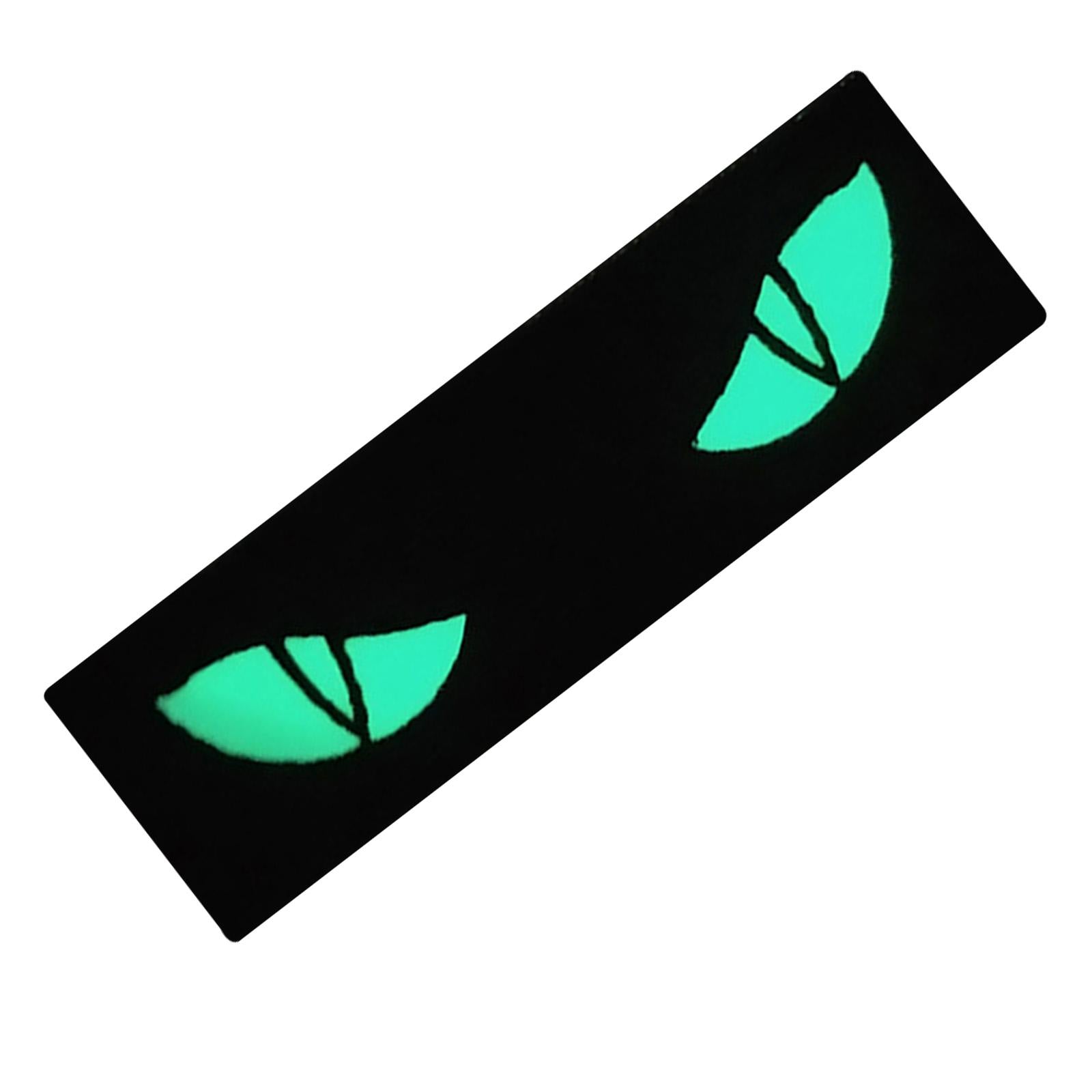 Cat Eye Patches of Morale Glow The Dark Armband Badges for Helmet Bags Black