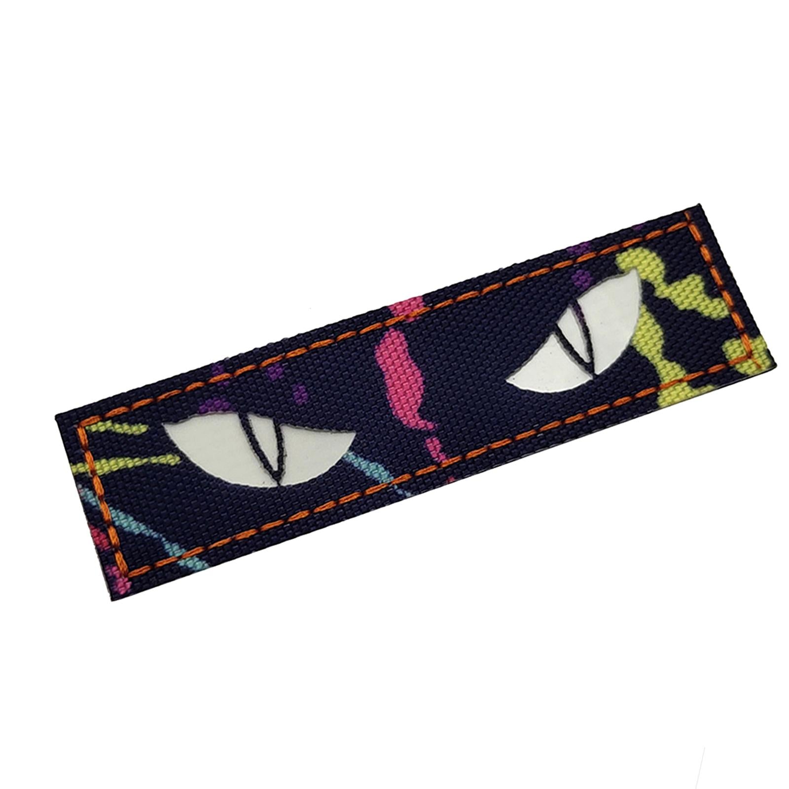 Cat Eye Patches of Morale Glow The Dark Armband Badges for Helmet Bags Blue