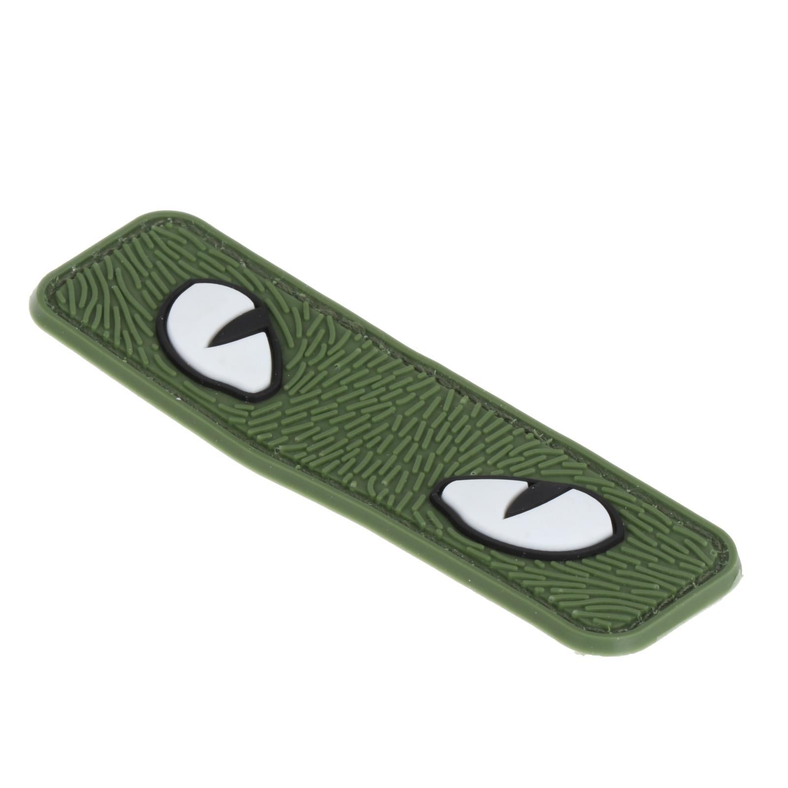 Glowing Cat Eye Patches Badges Fasteners Armband for Hats Helmet Outdoor Green