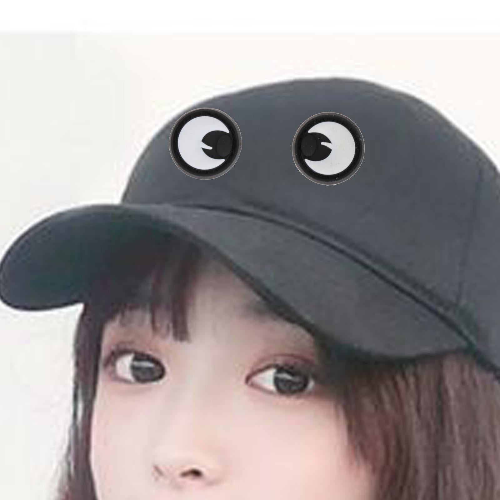 Glowing Cat Eye Patches Badges Fasteners Armband for Hats Helmet Outdoor Round