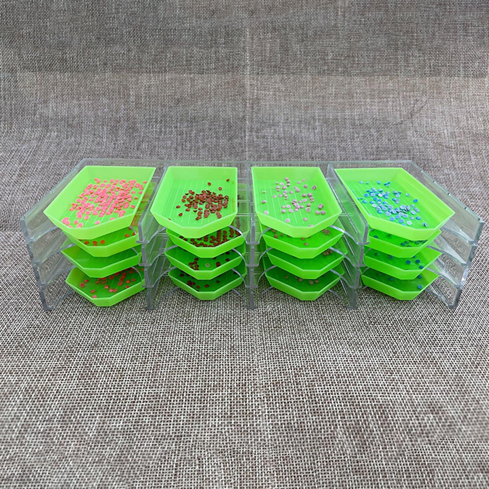 Double Layer Storage Stand with Drill Tray Container for Diamond Painting