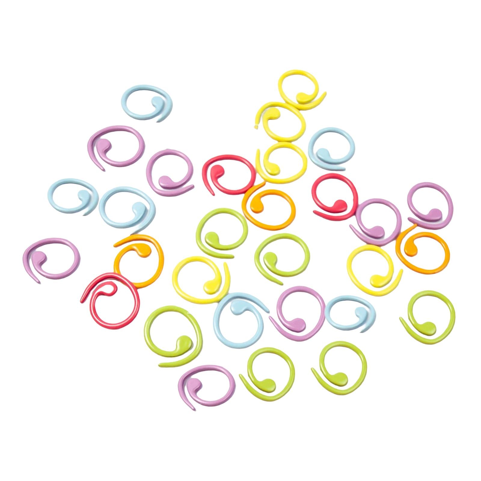 30Pcs Stitch Marker Ring Mixed colorful ring Marker for DIY Handmade Craft