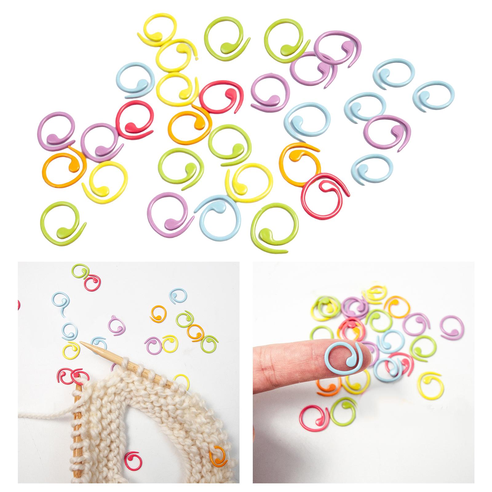 30Pcs Stitch Marker Ring Mixed colorful ring Marker for DIY Handmade Craft