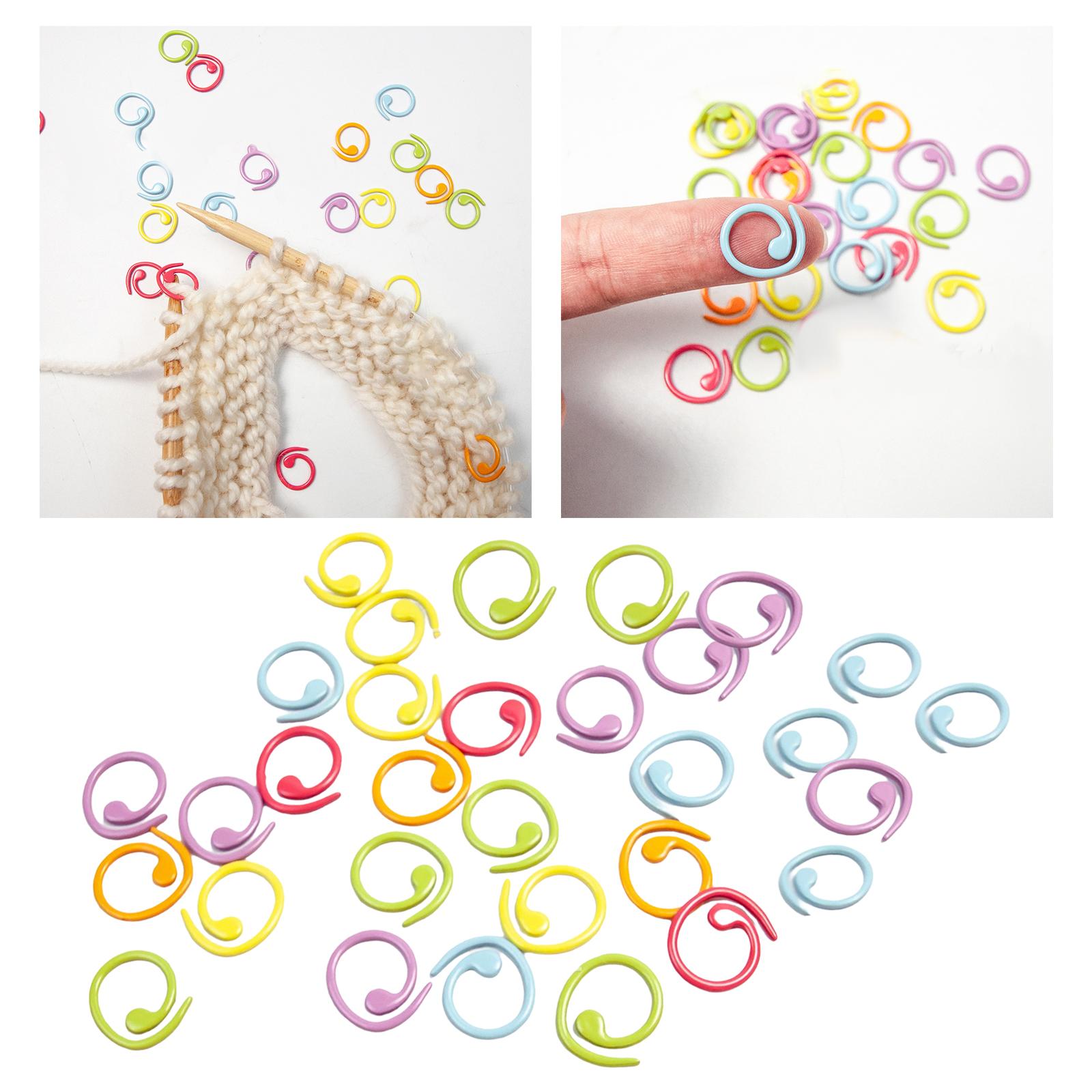 30Pcs Stitch Marker Ring Mixed colorful ring Marker for DIY Handmade Craft