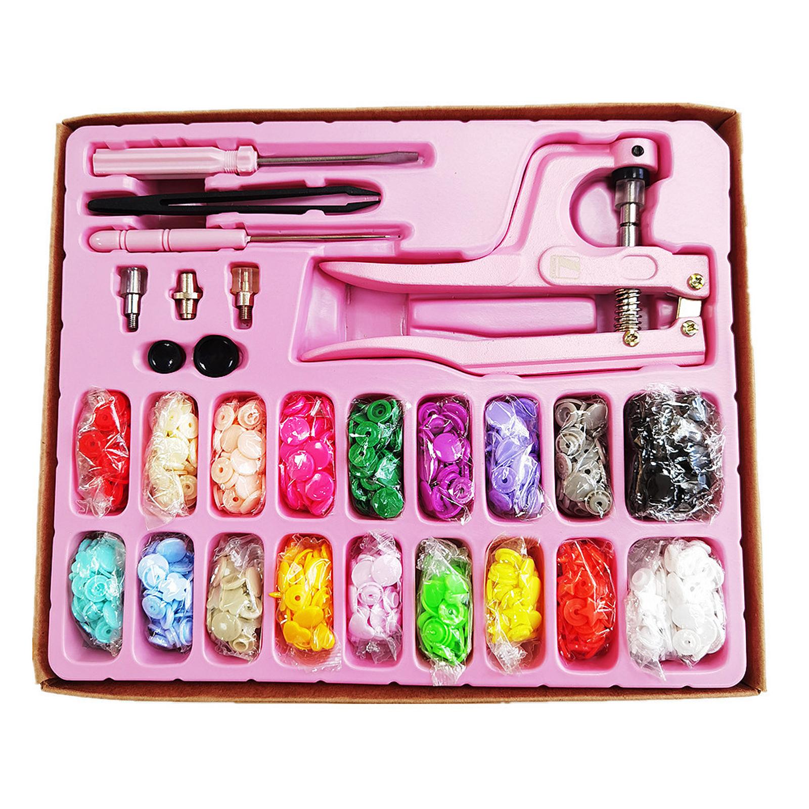 Snap Buttons Snap Fasteners Kit Press Studs with Snap Pliers Crafting Multi Shapes