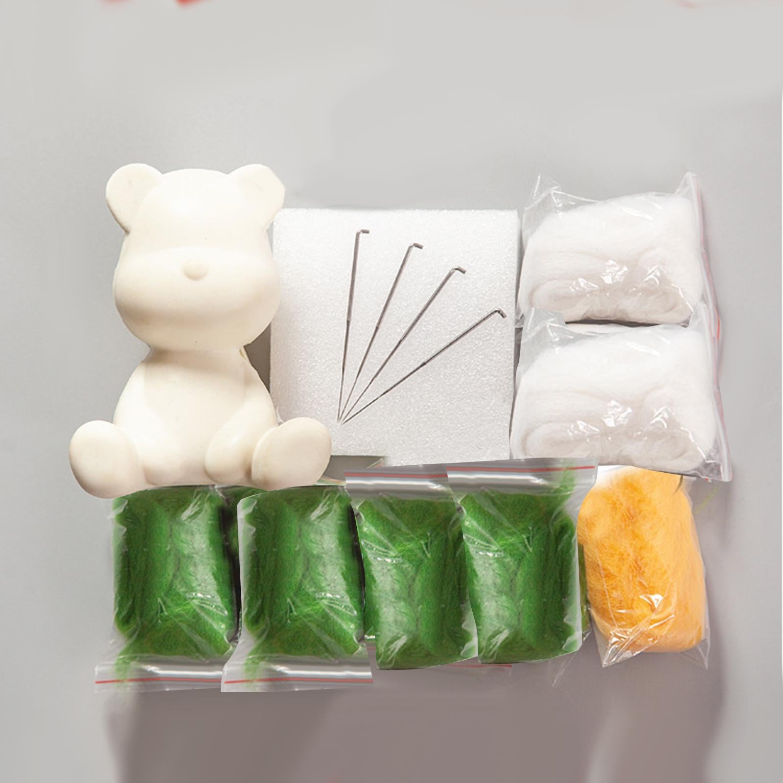 Handmade Wool Felt DIY Embroidery Cartoon Craft Sewing for Kids Beginners A