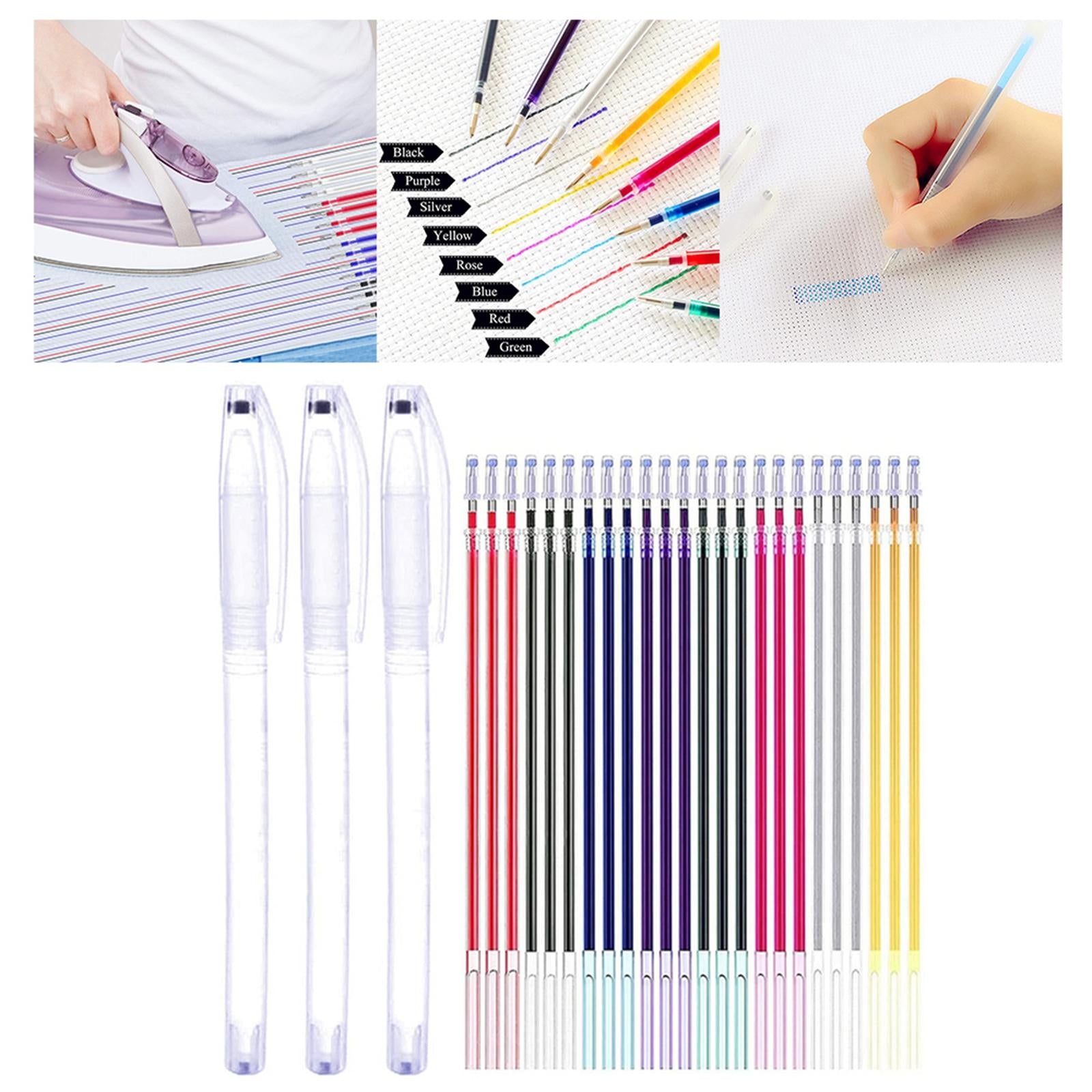 Heat Erasable Pen Refills Fabric Marker Refills Vanishing 24Pieces