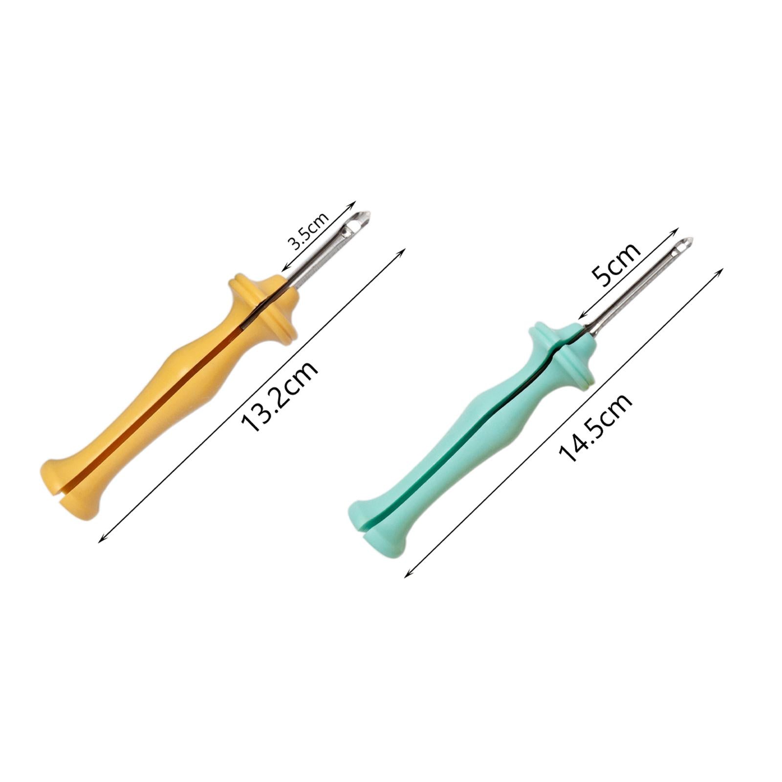Steel Punch Poke Needle Embroidery Pen With ABS Handle Weaving Tool