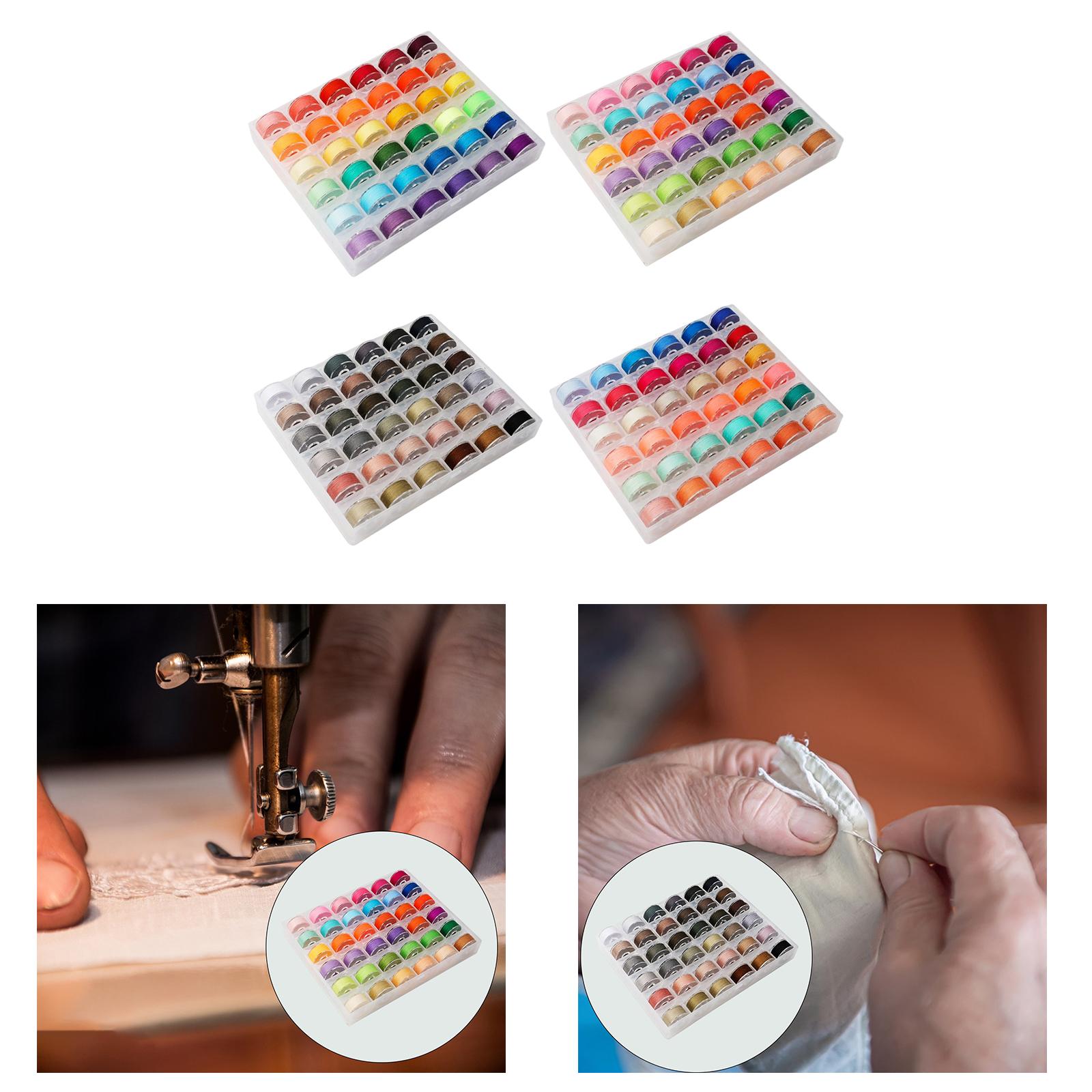 36Pcs Sewing Machine Bobbin Threads for Roll Machine Knitting Craft Supplies StyleA