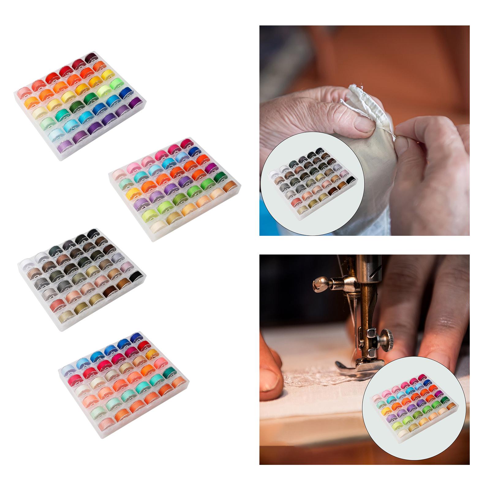 36Pcs Sewing Machine Bobbin Threads for Roll Machine Knitting Craft Supplies StyleA