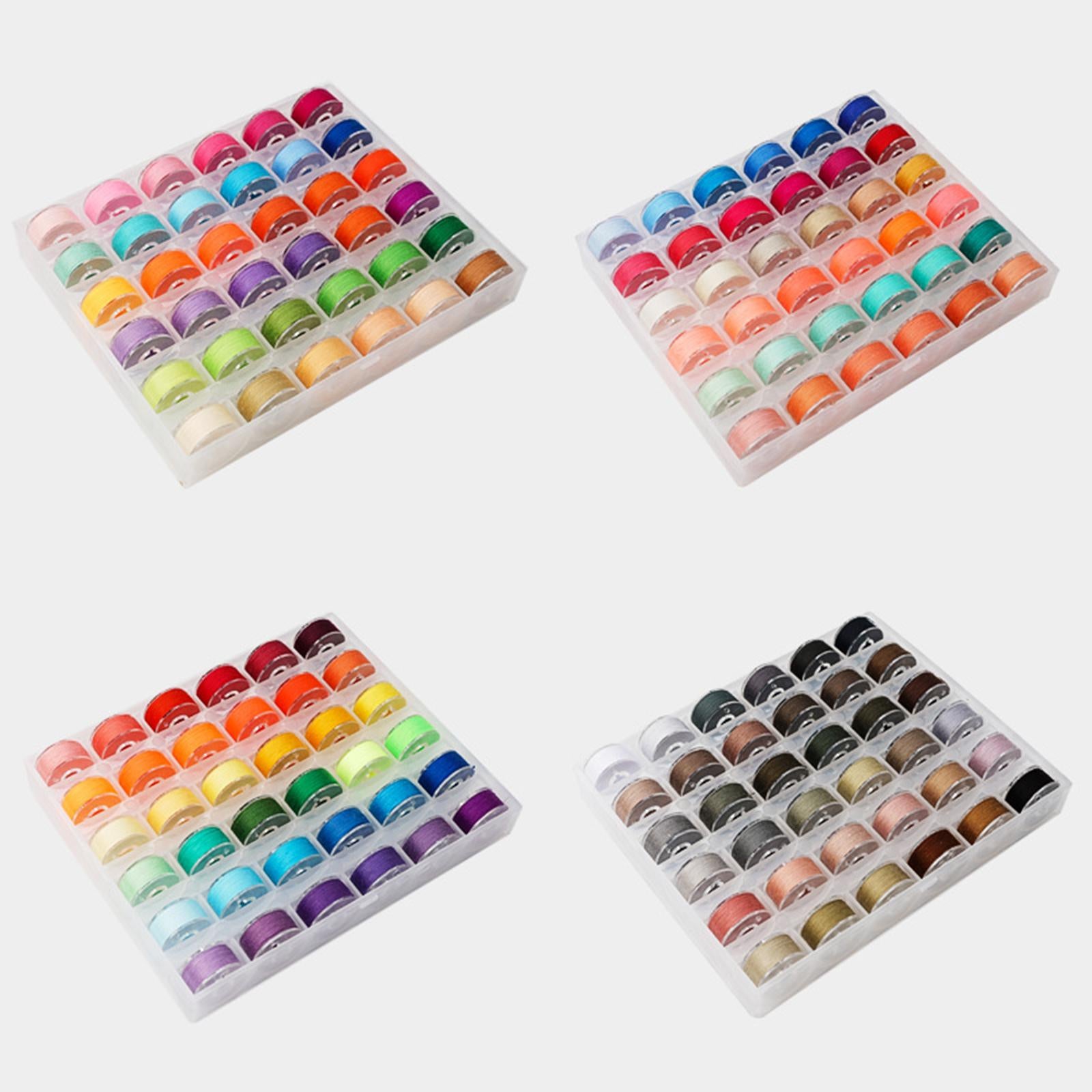 36Pcs Sewing Machine Bobbin Threads for Roll Machine Knitting Craft Supplies StyleA