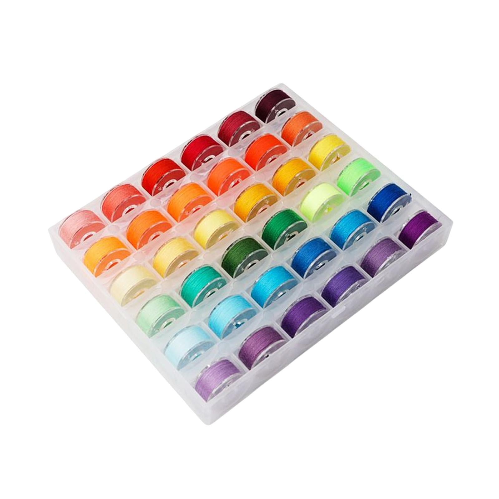 36Pcs Sewing Machine Bobbin Threads for Roll Machine Knitting Craft Supplies StyleB