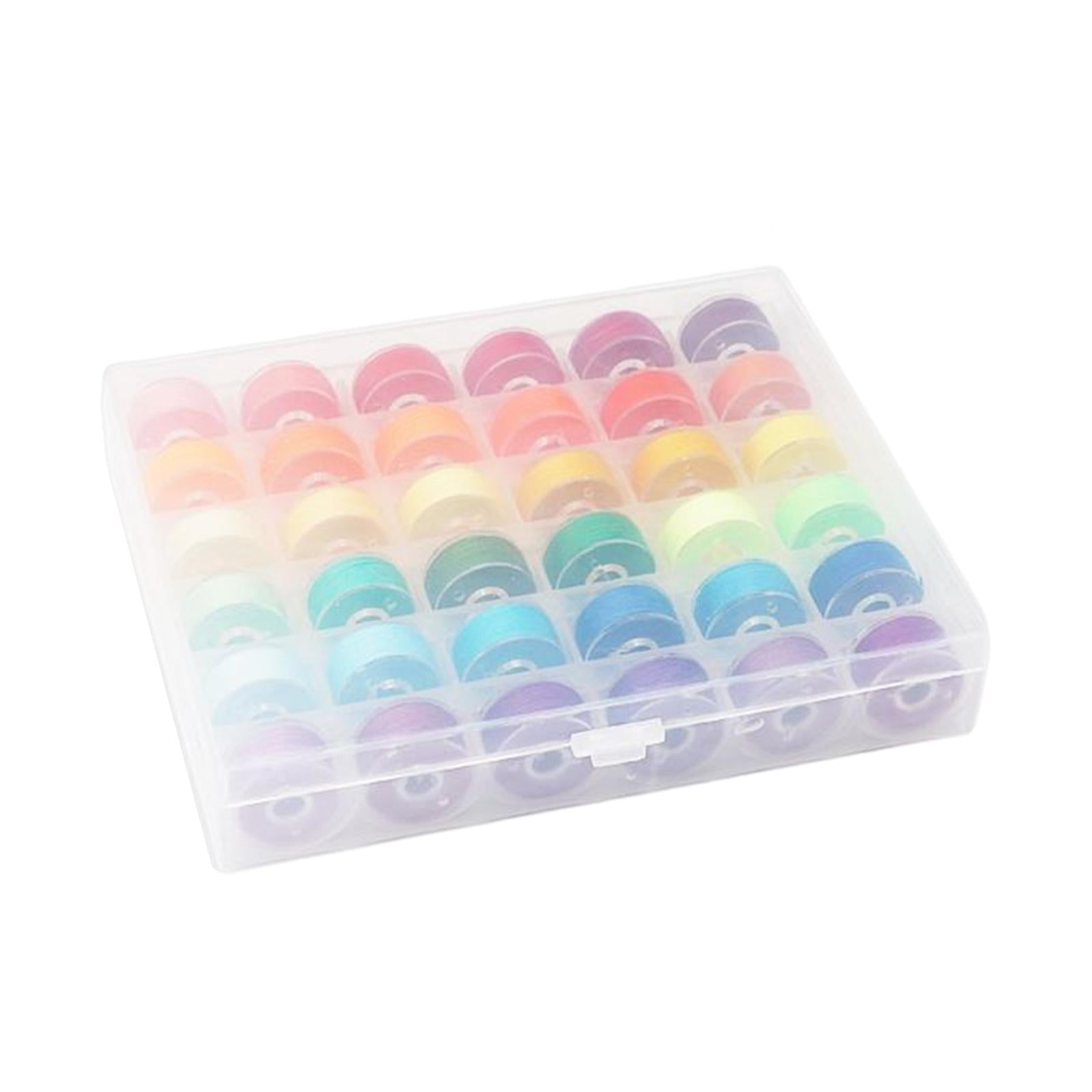 36Pcs Sewing Machine Bobbin Threads for Roll Machine Knitting Craft Supplies StyleB