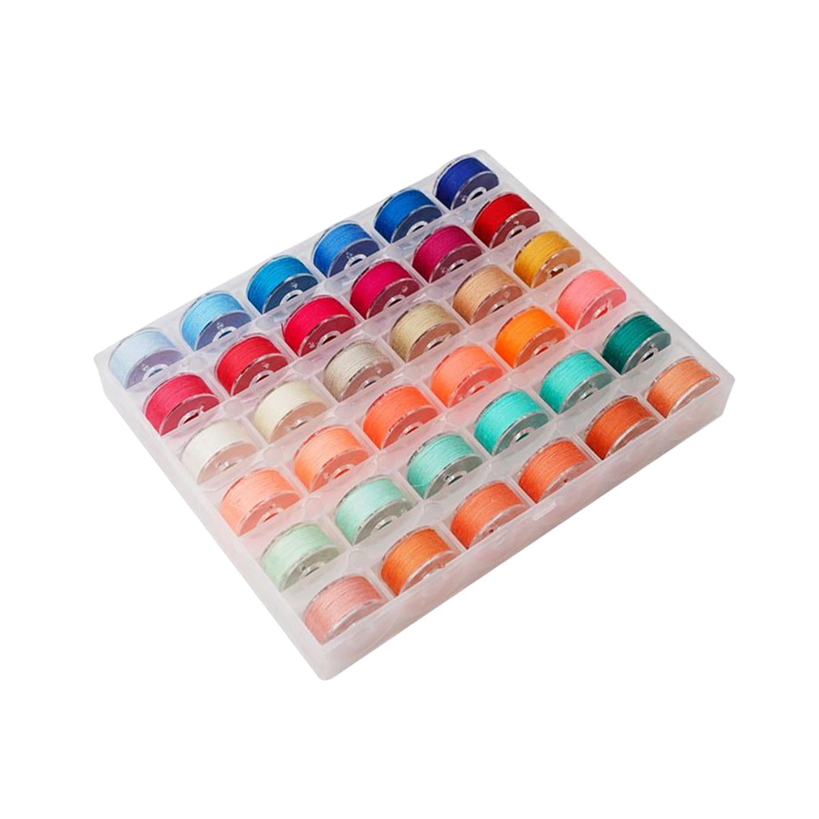36Pcs Sewing Machine Bobbin Threads for Roll Machine Knitting Craft Supplies StyleC
