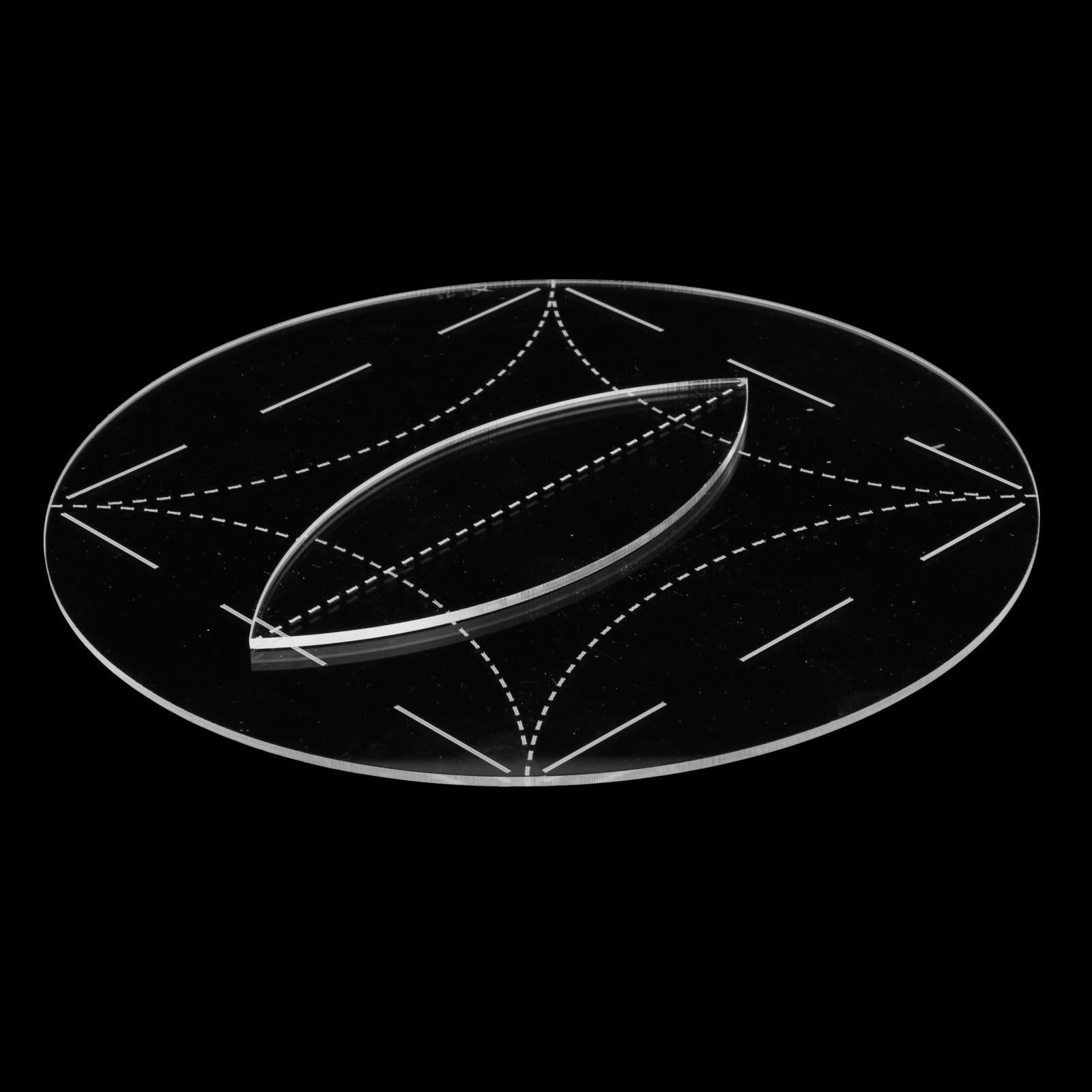 Transparent Quilting Template Reusable for Cutting Patterns Sewing Tool 12inch
