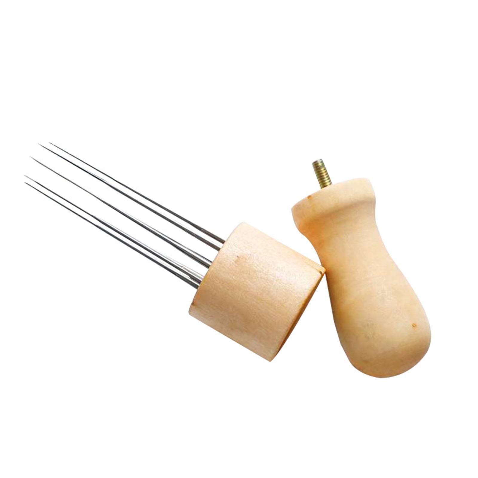 Embroidery Pen Punch Needle Tools Gourd Shape with 8 Needles Patchwork Craft