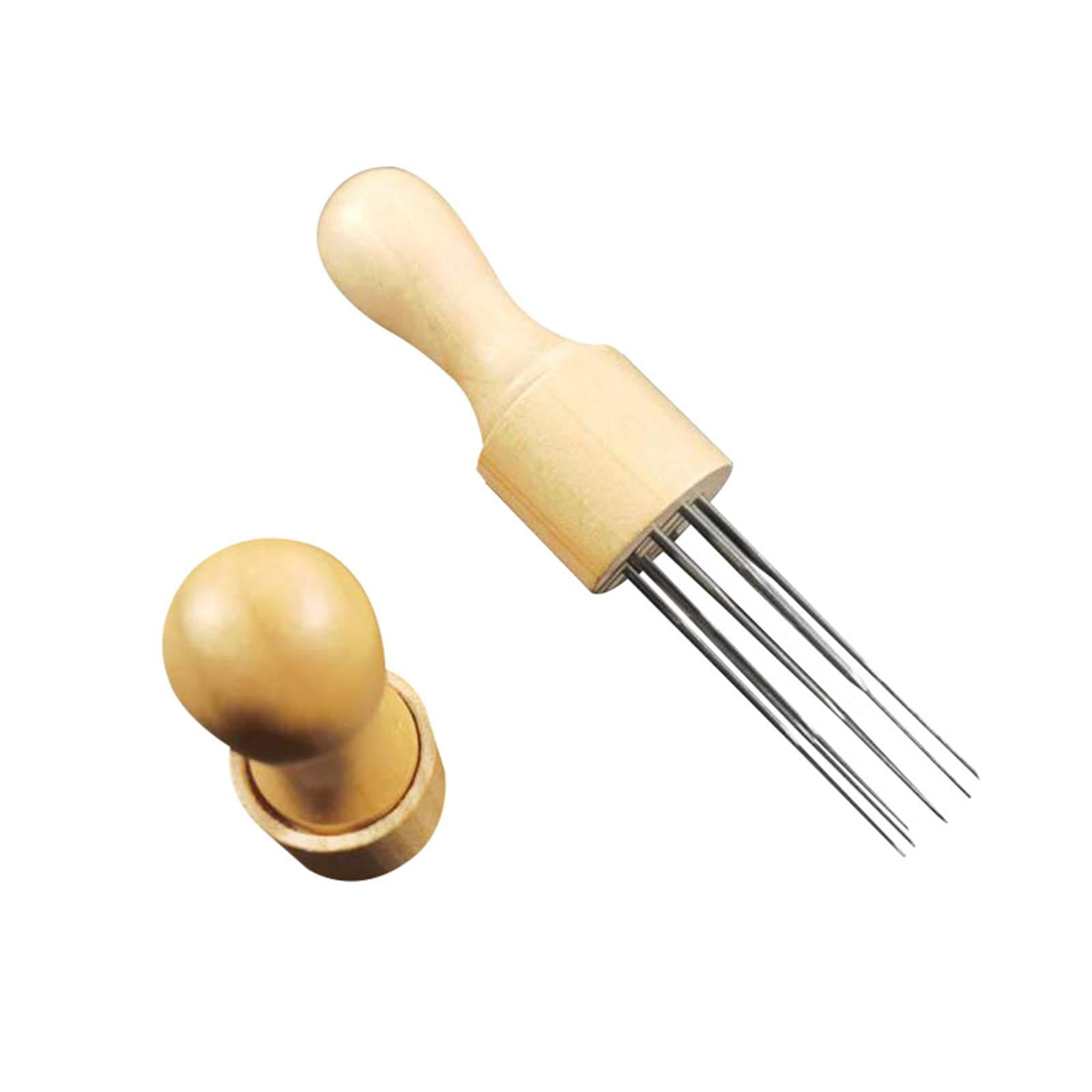Embroidery Pen Punch Needle Tools Gourd Shape with 8 Needles Patchwork Craft