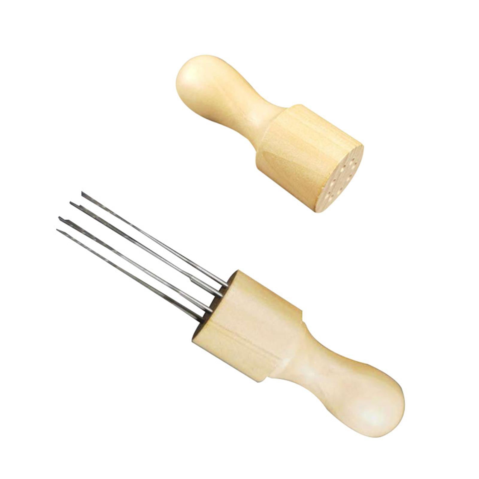 Embroidery Pen Punch Needle Tools Gourd Shape with 8 Needles Patchwork Craft