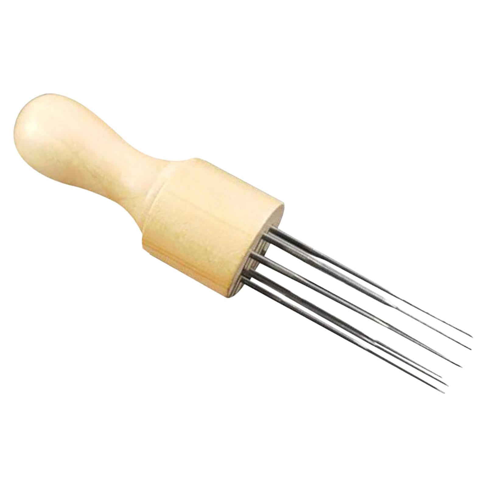 Embroidery Pen Punch Needle Tools Gourd Shape with 8 Needles Patchwork Craft