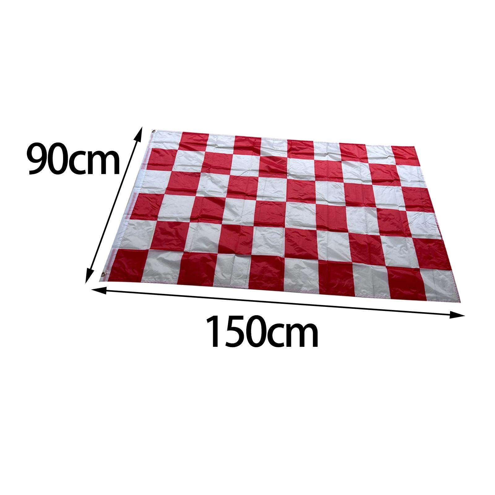 Red and White Check Flag Checkered Flags for Decorating Home Party
