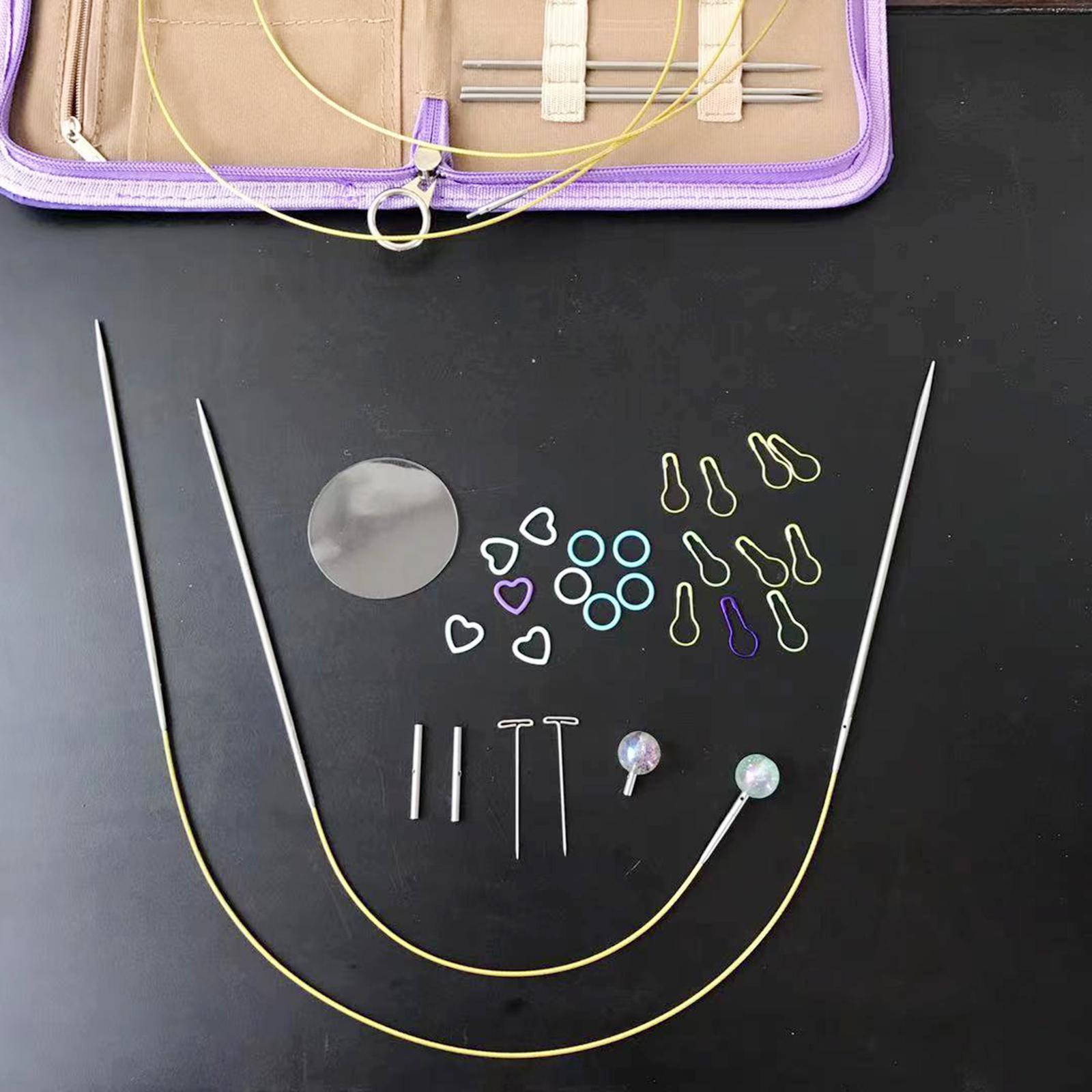 Circular Knitting Needles Set Detachable Weaving Equipment for Sweater