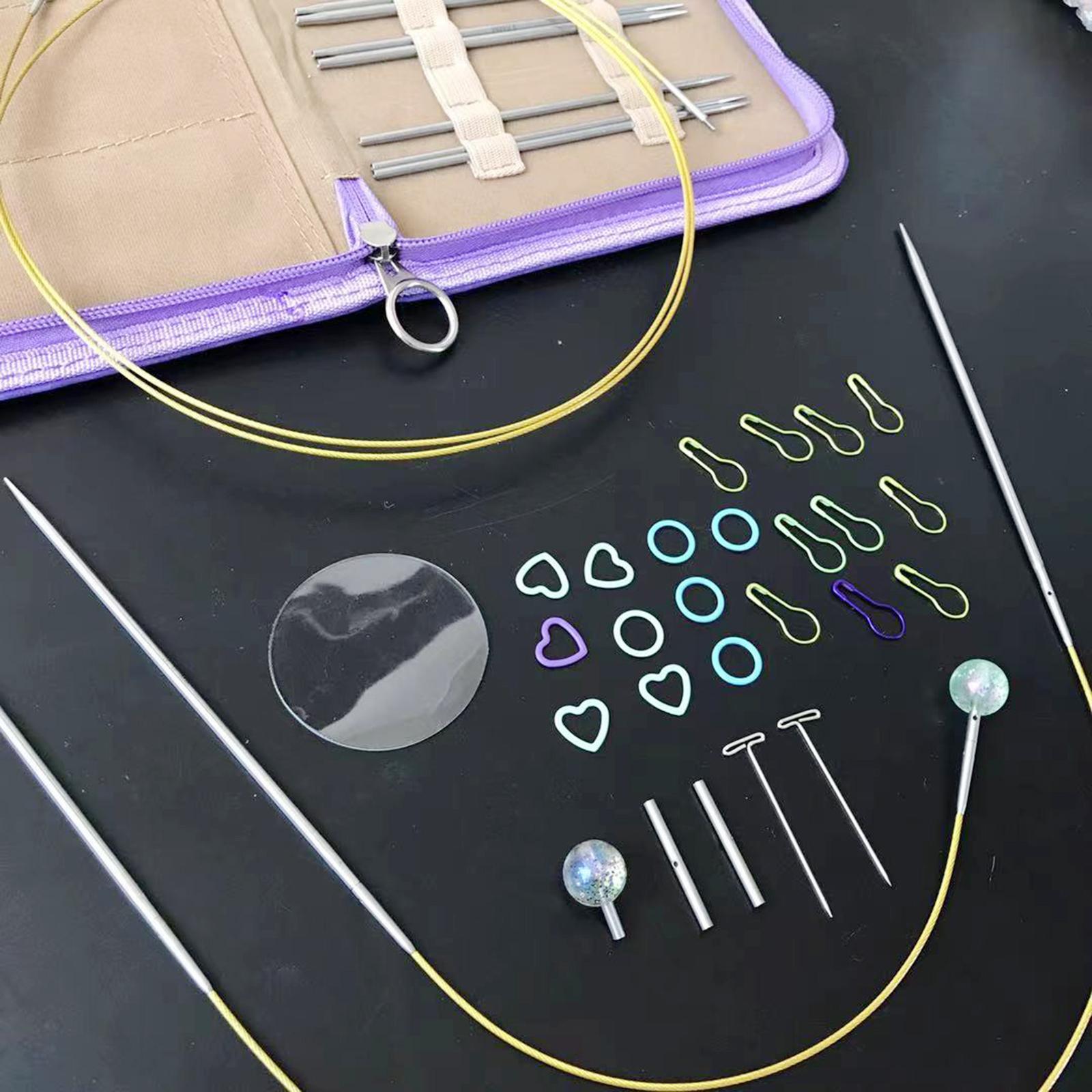Circular Knitting Needles Set Detachable Weaving Equipment for Sweater