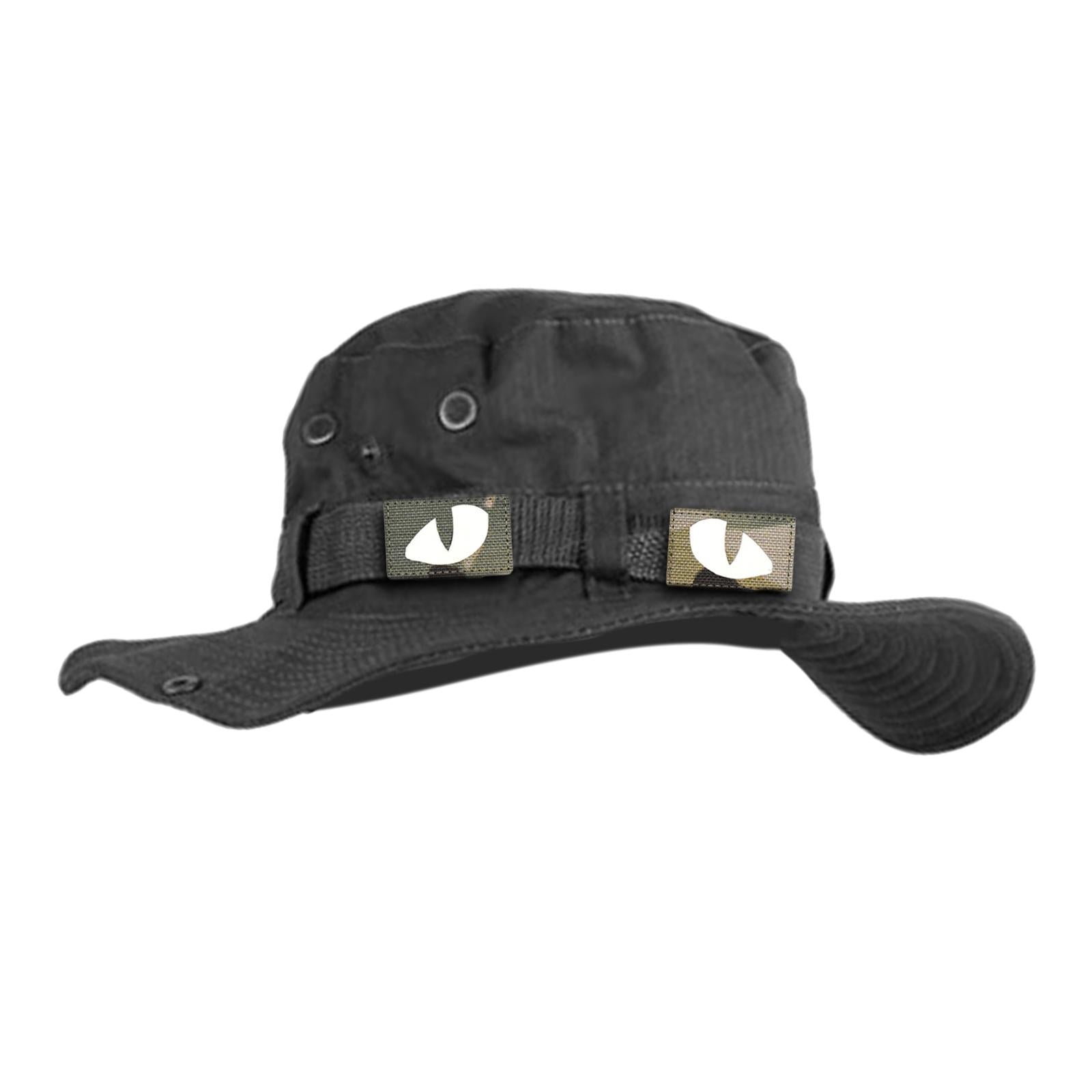 2Pcs Cloth Cat Eyes Patches Luminous Armband for Clothing Uniform Pants Hats