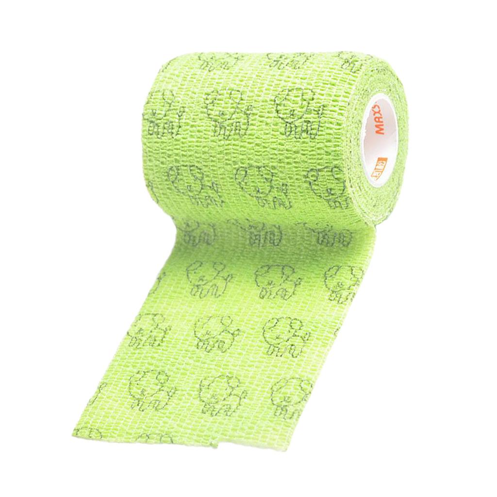 Elastic Non Woven Self Adhesive Cohesive Wrap Bandage Tape 4 Inch Green