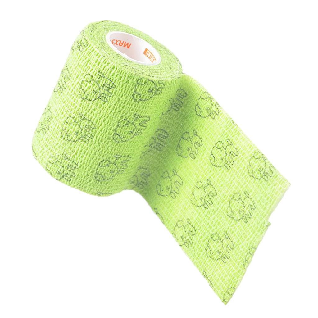 Elastic Non Woven Self Adhesive Cohesive Wrap Bandage Tape 4 Inch Green