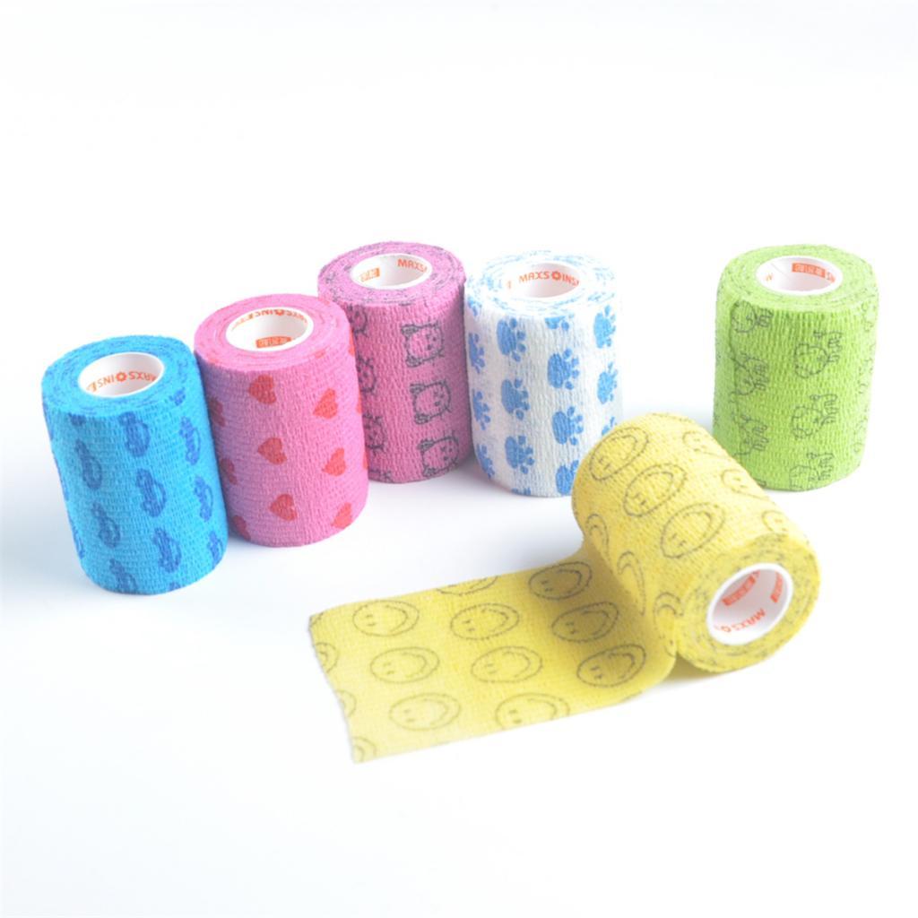 Elastic Non Woven Self Adhesive Cohesive Wrap Bandage Tape 3 Inch White