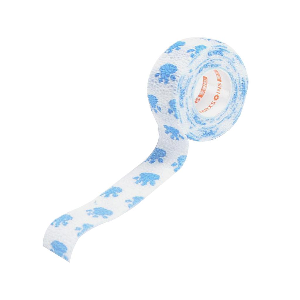 Elastic Non Woven Self Adhesive Cohesive Wrap Bandage Tape 1 Inch White