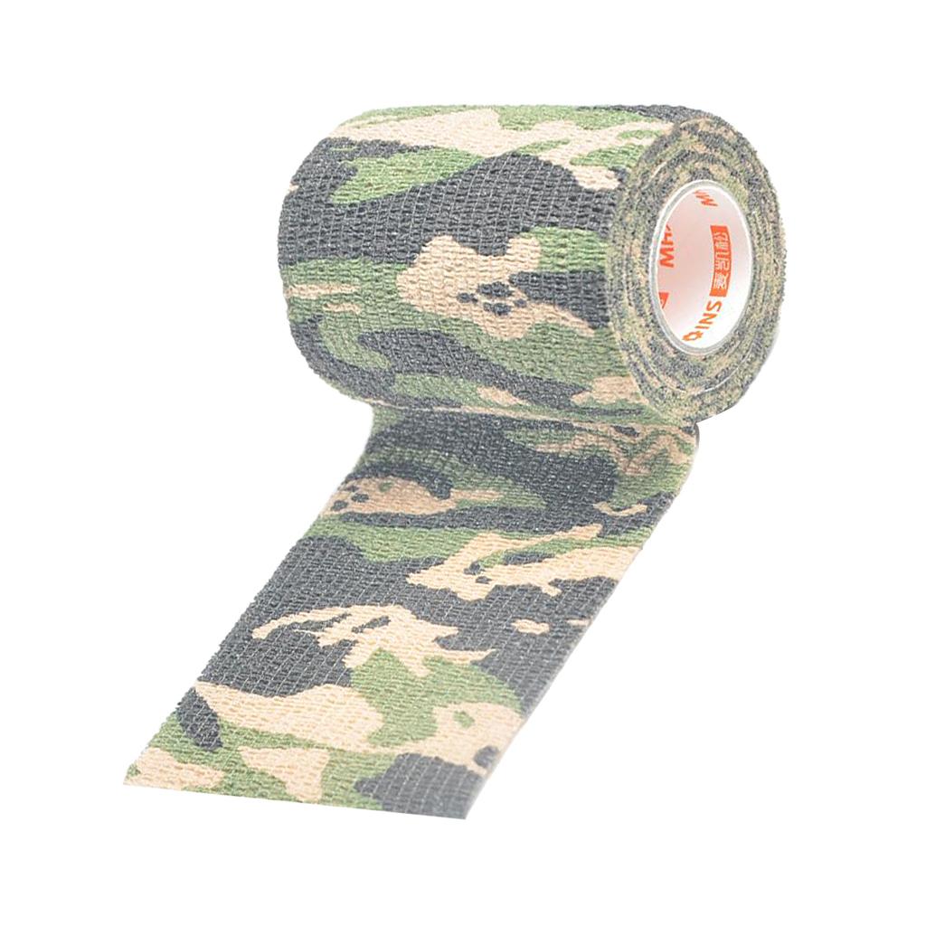 Camouflage Non Woven Self Adhesive Cohesive Wrap Bandage Tape 4 Inch Jungle