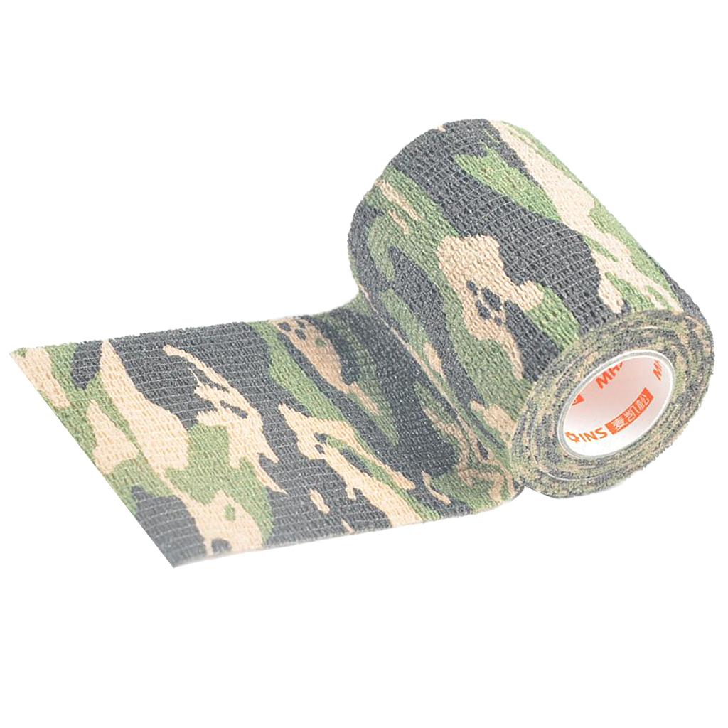 Camouflage Non Woven Self Adhesive Cohesive Wrap Bandage Tape 4 Inch Jungle