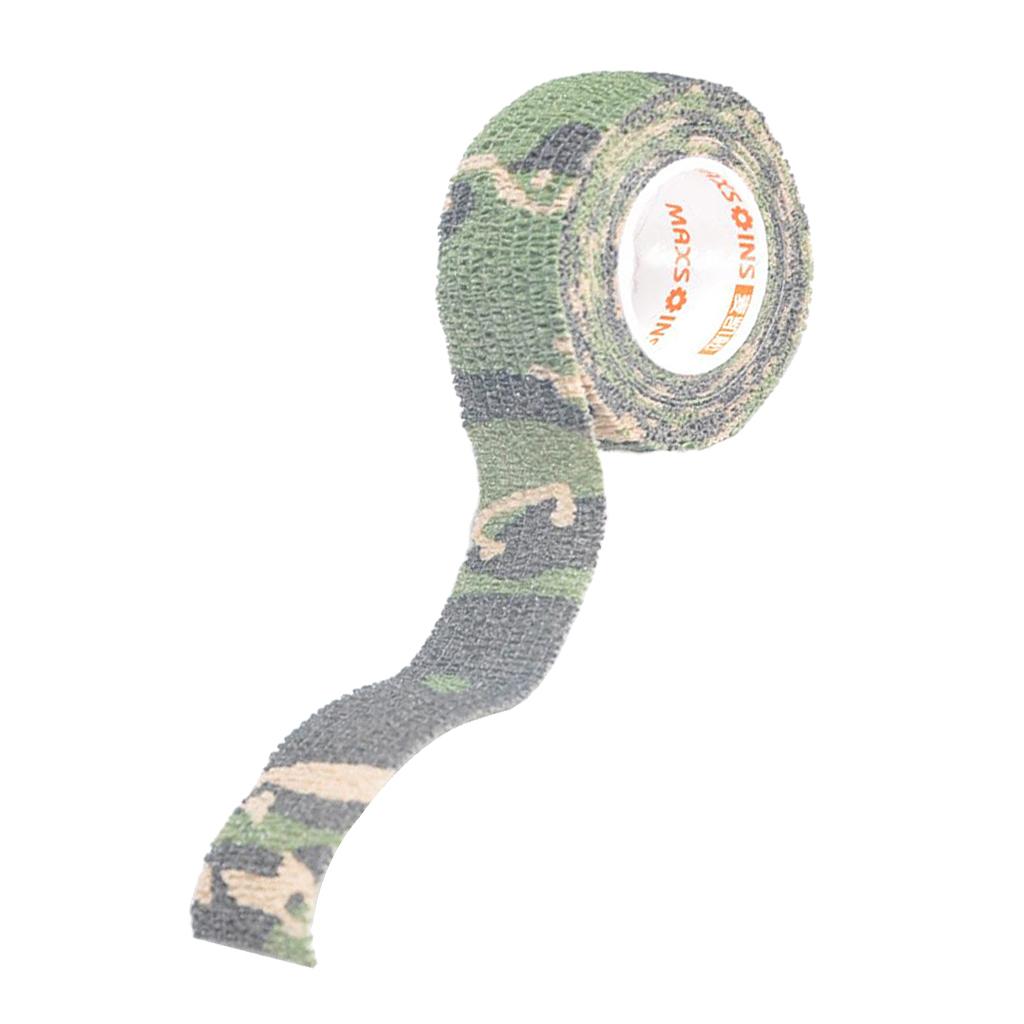 Camouflage Non Woven Self Adhesive Cohesive Wrap Bandage Tape 1 Inch Jungle
