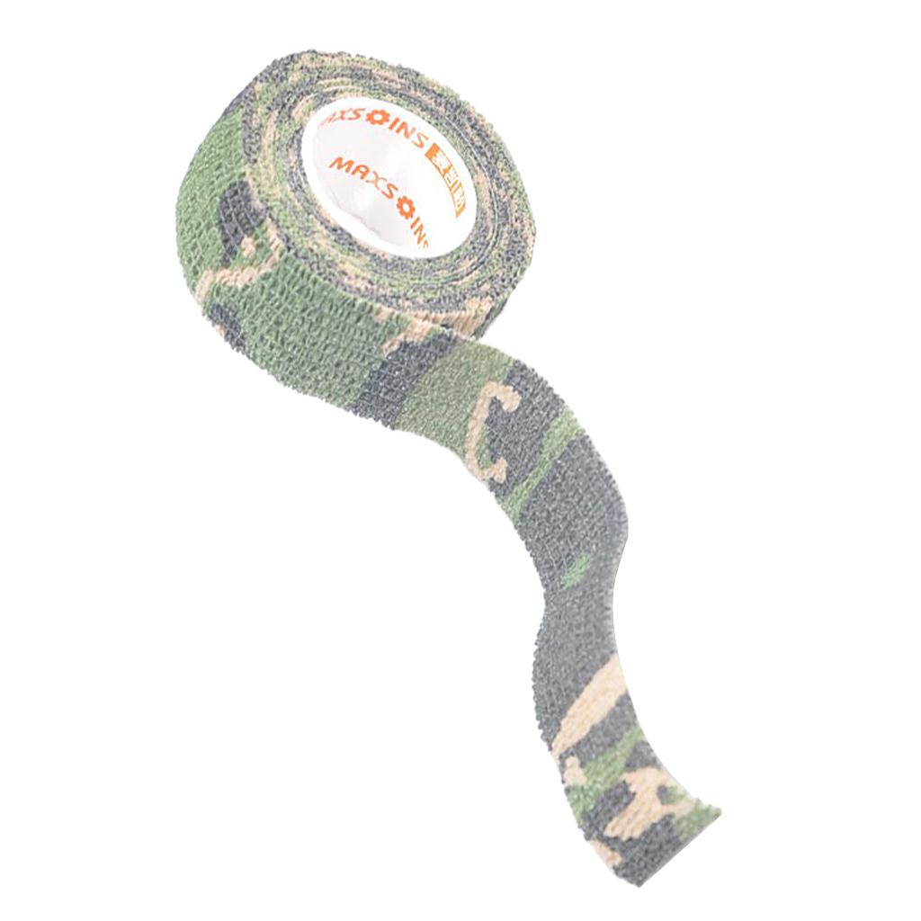 Camouflage Non Woven Self Adhesive Cohesive Wrap Bandage Tape 1 Inch Jungle