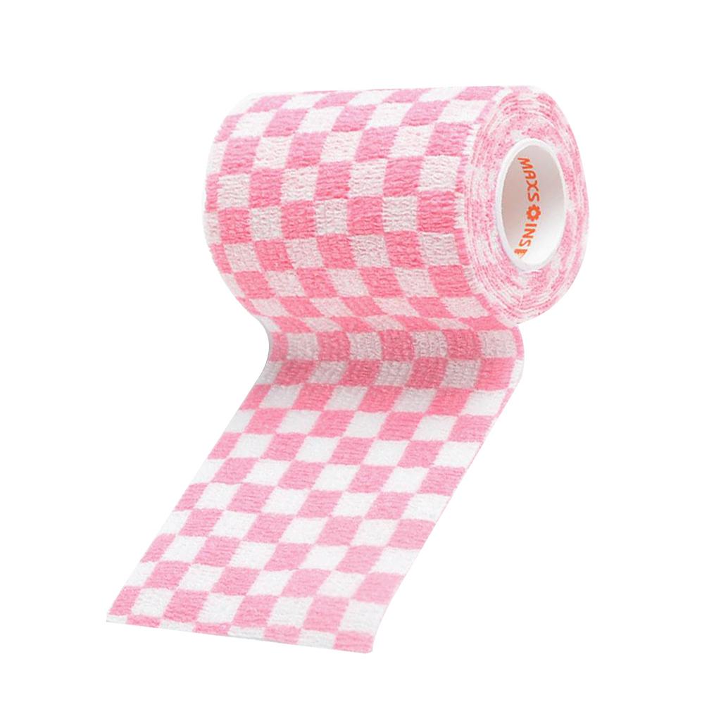 Elastic Non Woven Self Adhesive Cohesive Wrap Bandage Tape Roll 3 Inch Pink