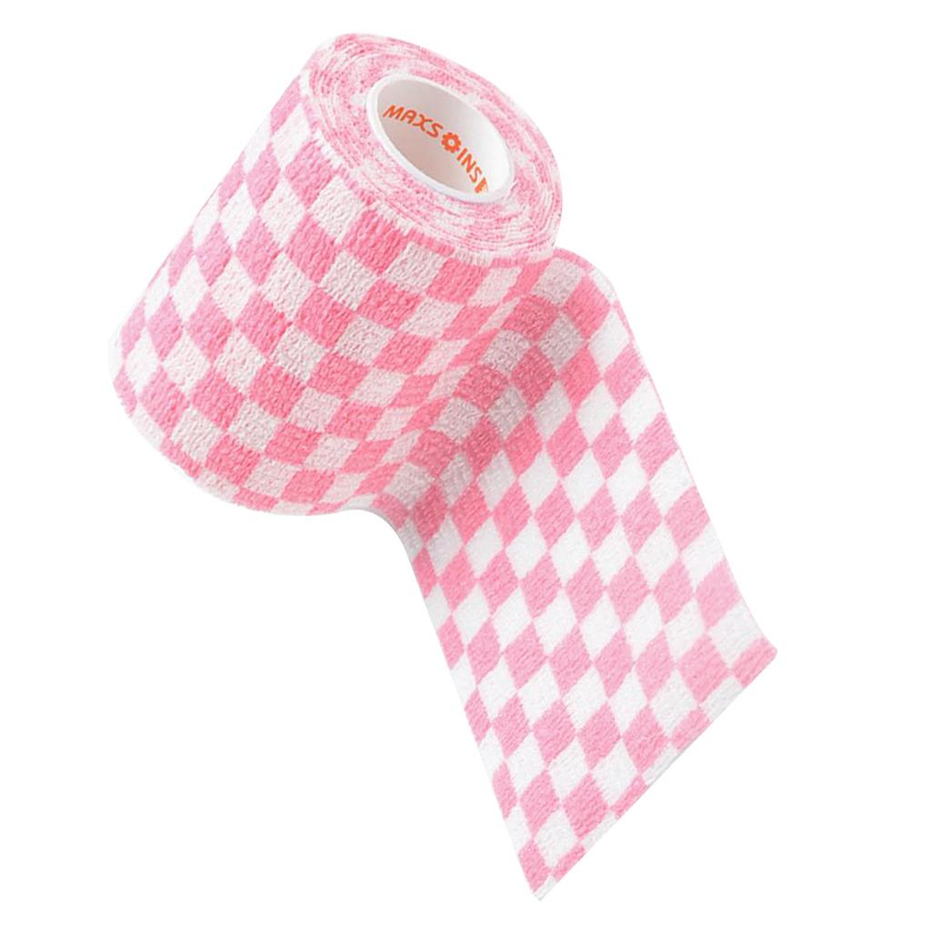 Elastic Non Woven Self Adhesive Cohesive Wrap Bandage Tape Roll 3 Inch Pink