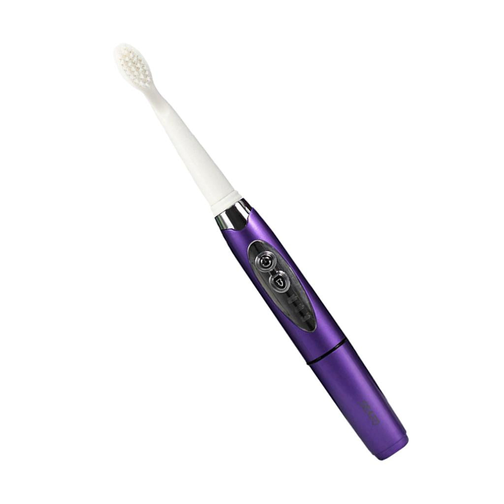 Adults Electric Soft Toothbrush Oral Care Toothbrush + 2 Brush Head Green