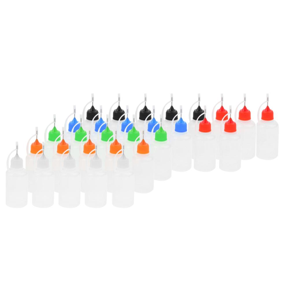 30 Pieces 10/15/30ml Needle Tip Bottles Dropper Applicator for Liquid 30ml