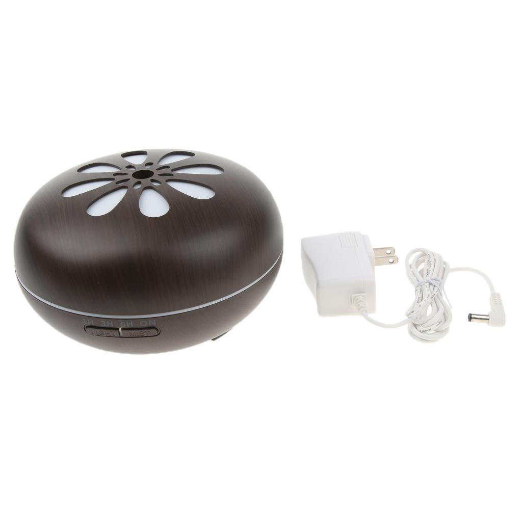 500ml Black Aroma Humidifier Fragrance Essential Oil Diffuser Set US Plug