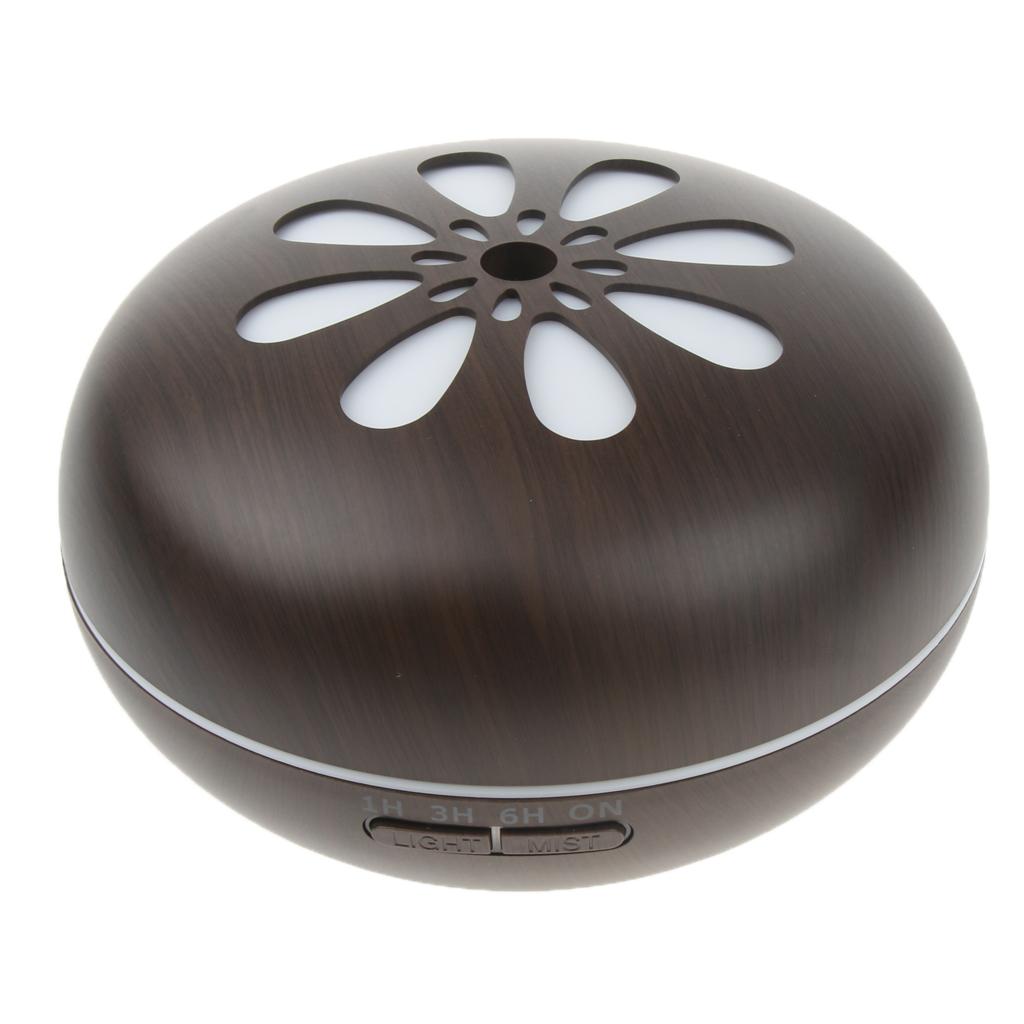 500ml Black Aroma Humidifier Fragrance Essential Oil Diffuser Set US Plug