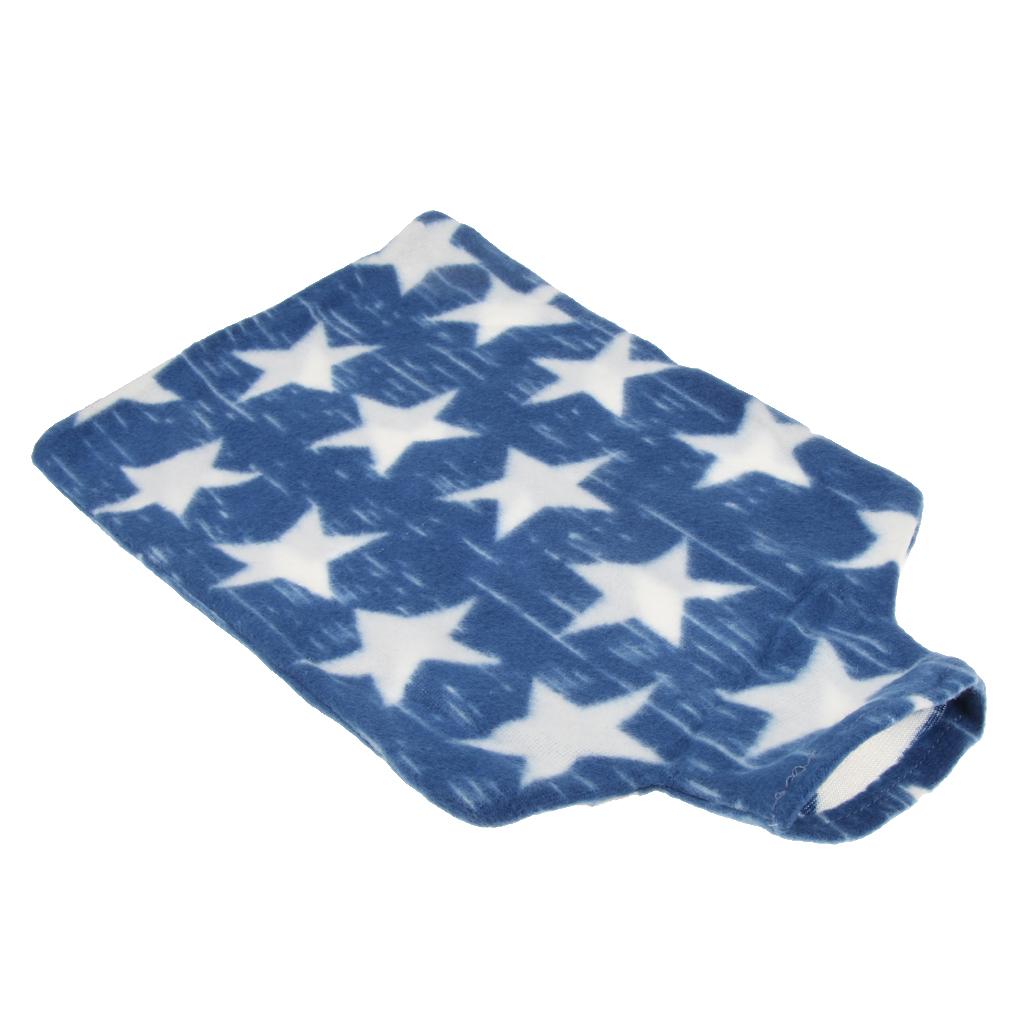 3L Large Hot Heat Warm Water Bottle Thicker Warming Bag with Cover Blue