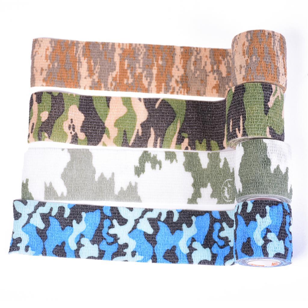 12pcs Non Woven Self Adhesive Cohesive Wrap Bandage Tape Camo Jungle